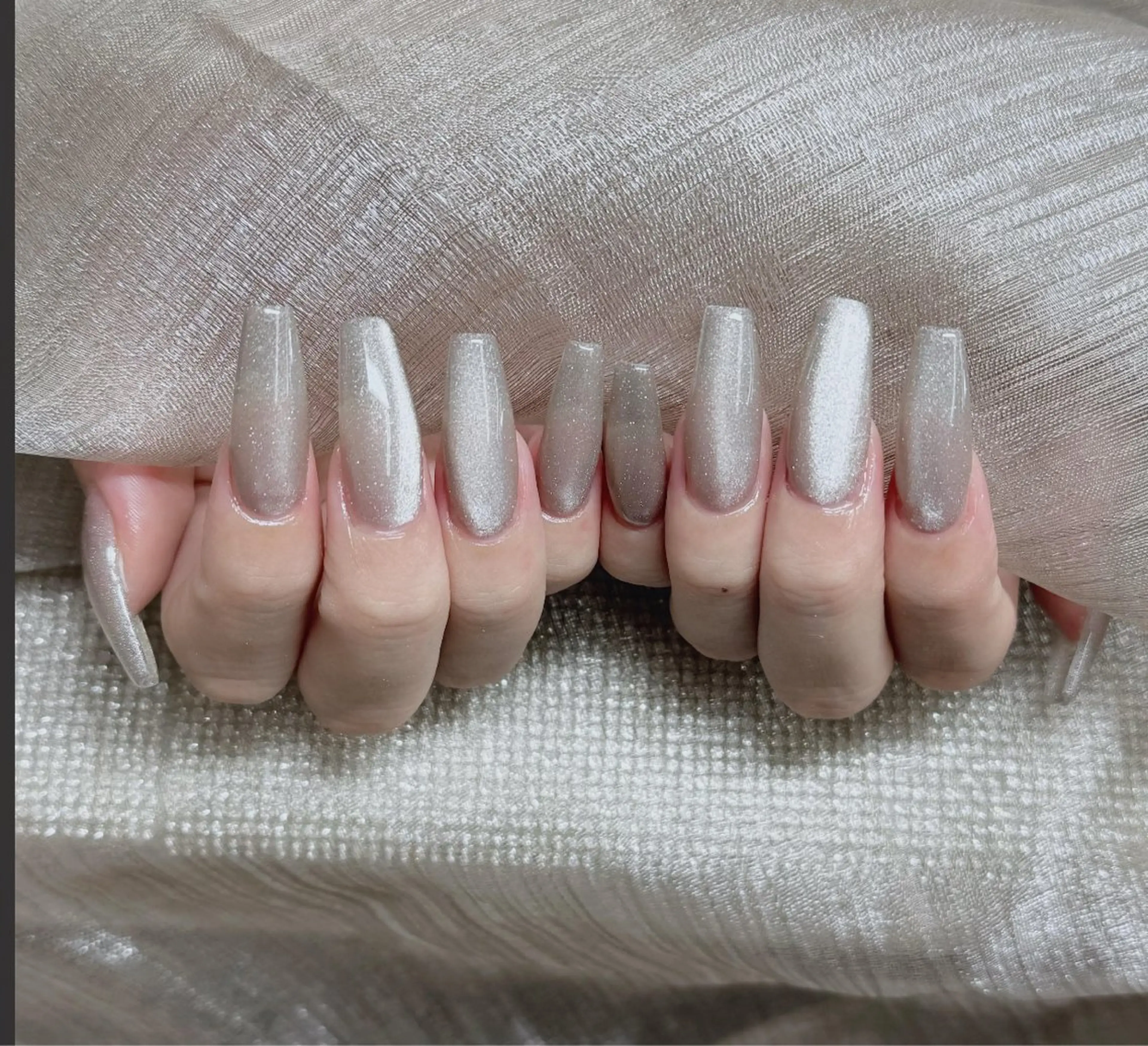 ネイル フレンチネイル ジェルネイル ガラスフレンチ ハロウィン ハート ハンドネイル H.baby Nail Salonのネイルデザイン