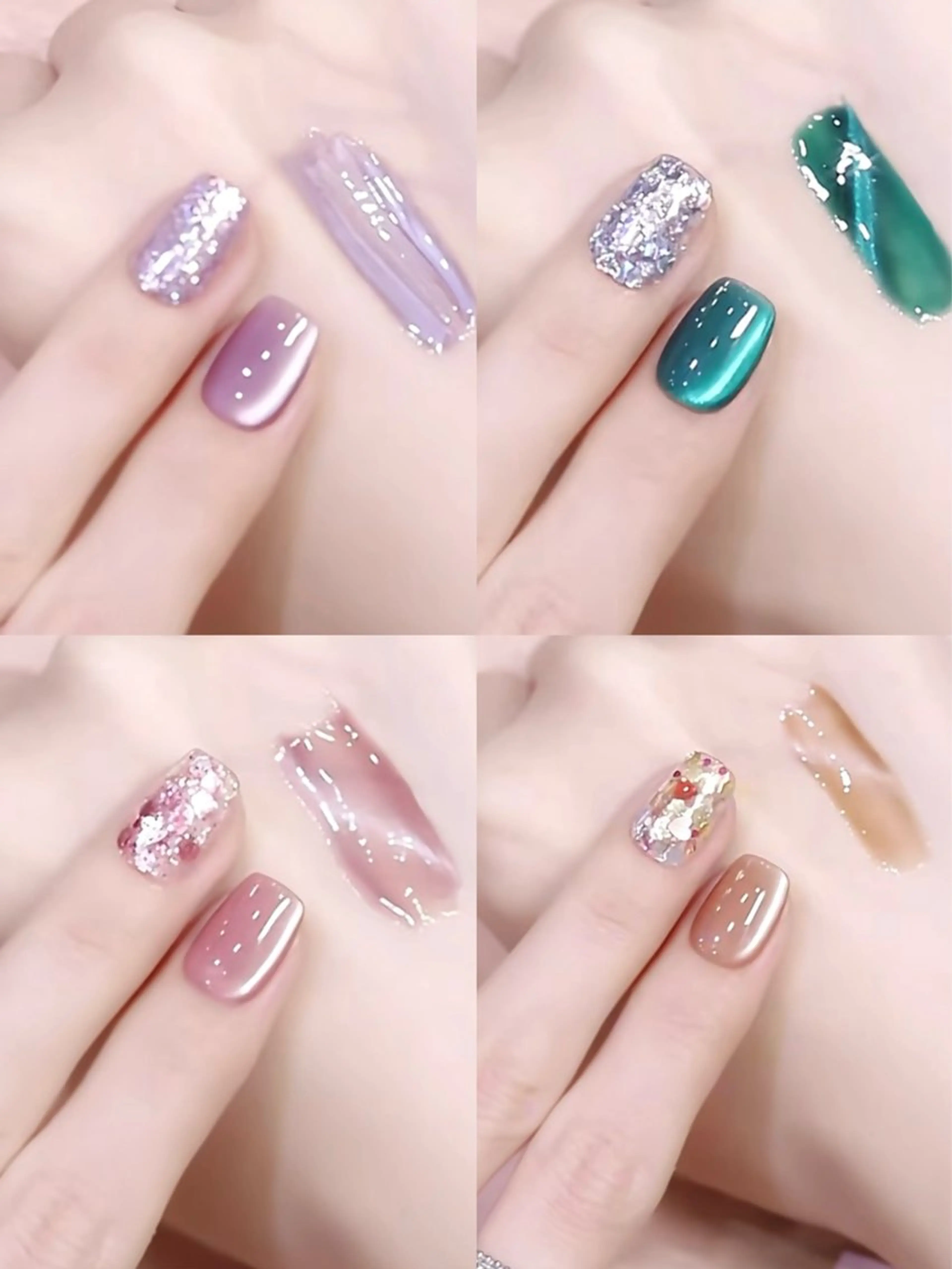 ネイル ハンドネイル 長さ出し専門 パーツのネイルデザイン