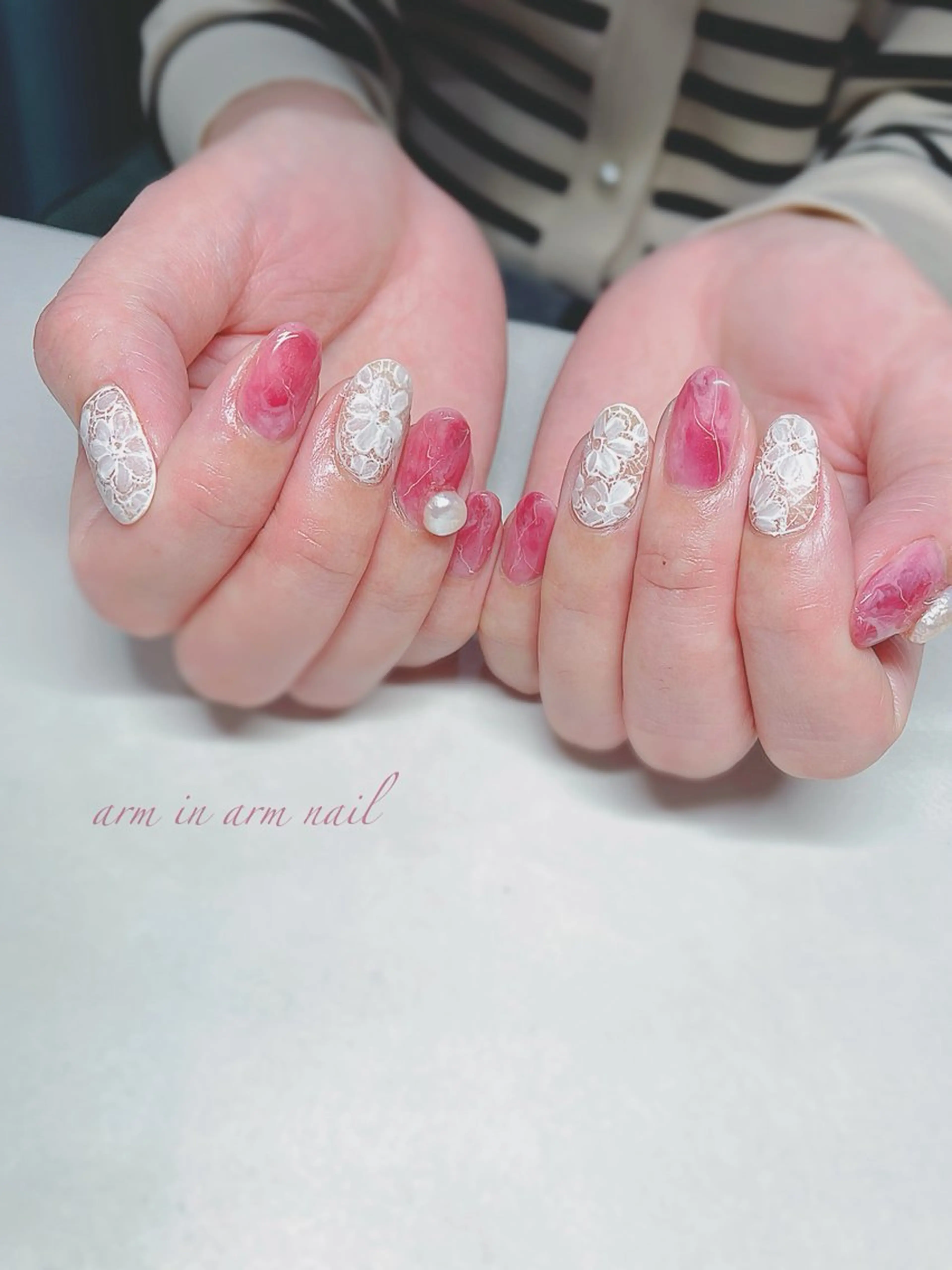 ネイル arm in arm ︎✿Yamamotoのマツエク・マツパデザイン