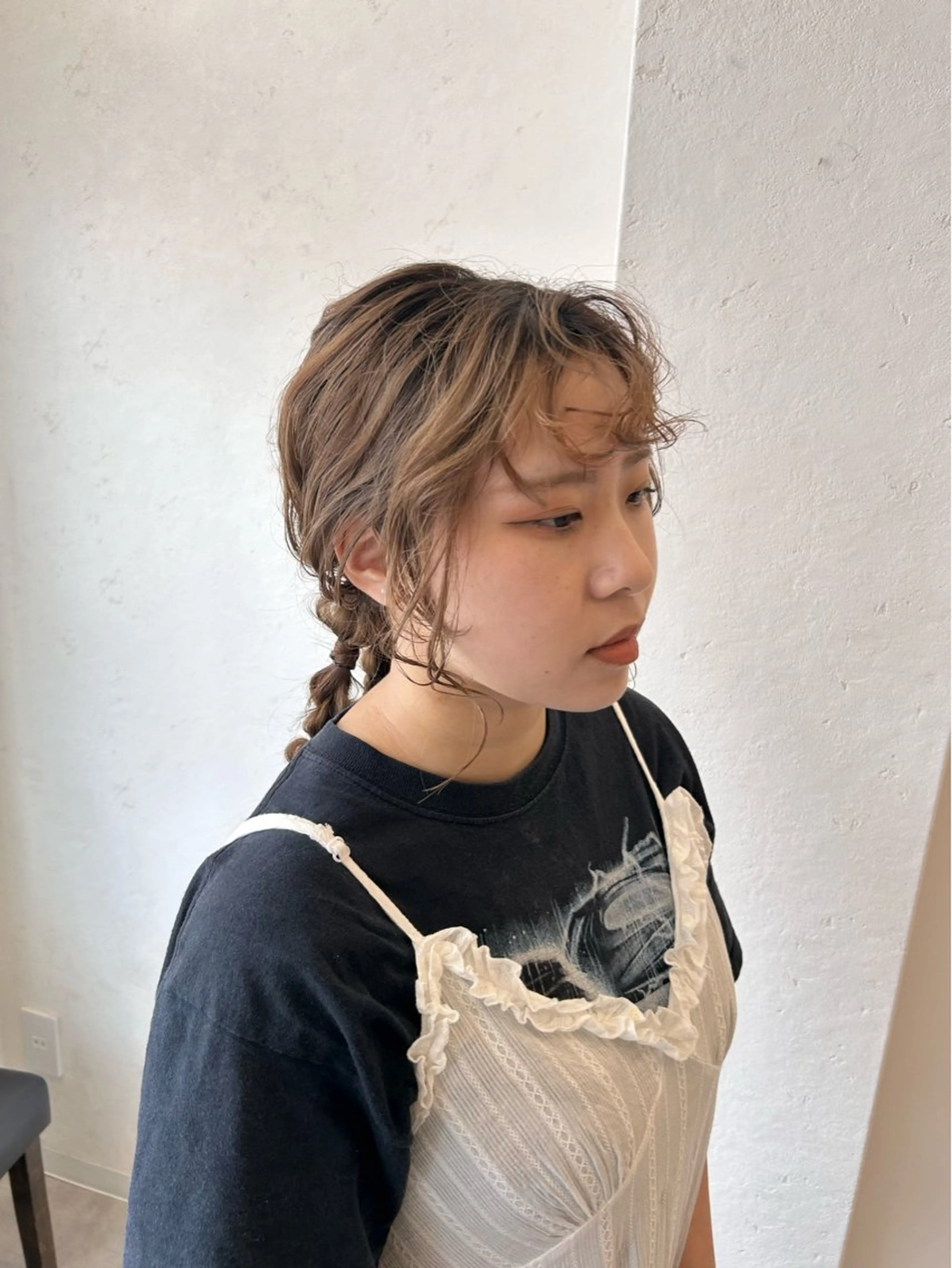 セミロング yuu 練習モデル募集のヘアスタイル