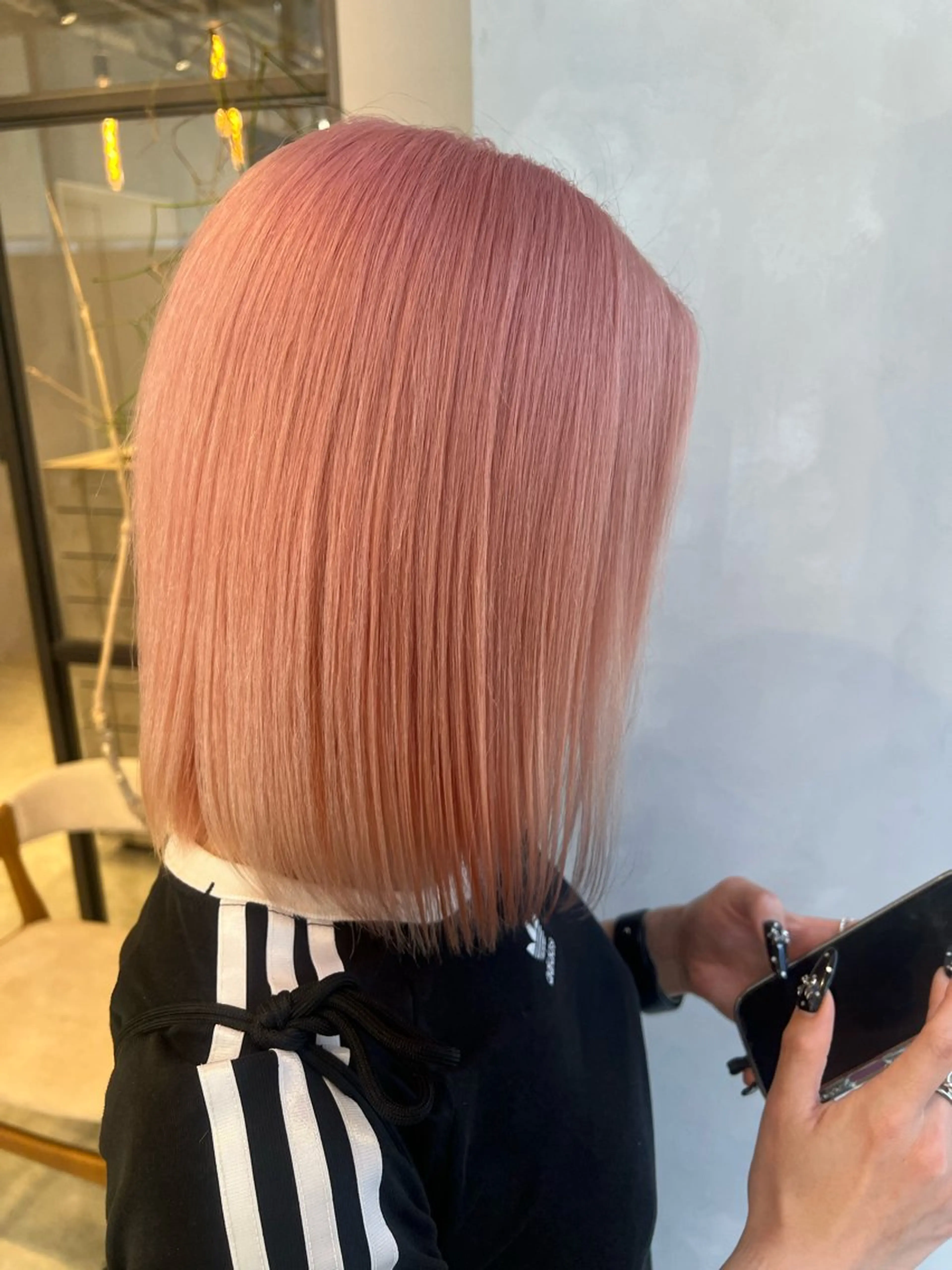 ミディアム ヘアカラー トリートメント 渋谷ハイトーン/ デザインカラー阿部のヘアスタイル