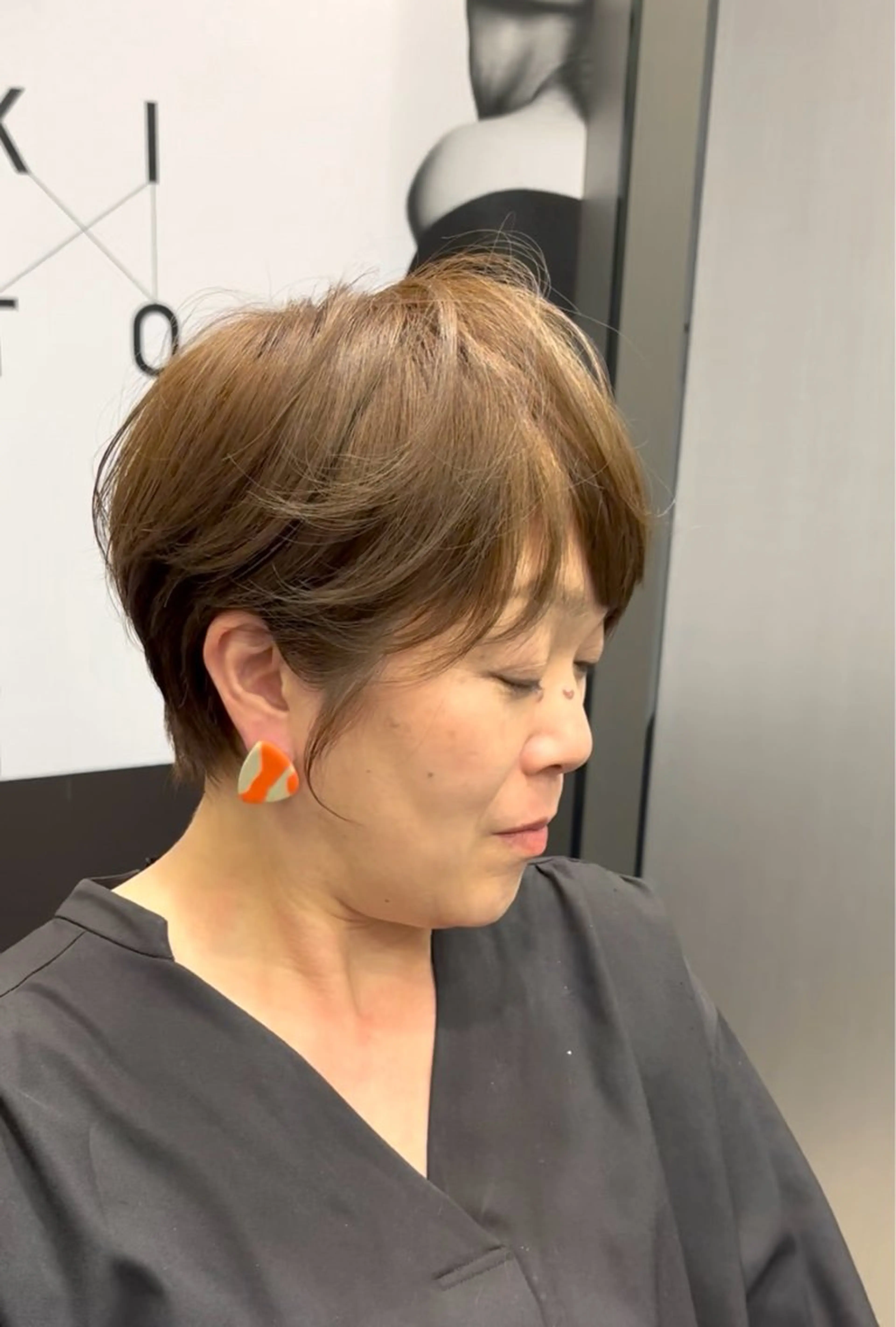 ショート ショートボブ ハンサムショート 丸みショート ボブ くびれヘア HARUKI  MINATO Japan広島紙屋町店所属・hmj紙屋町店 脊戸智志のエステ・リラクイメージ