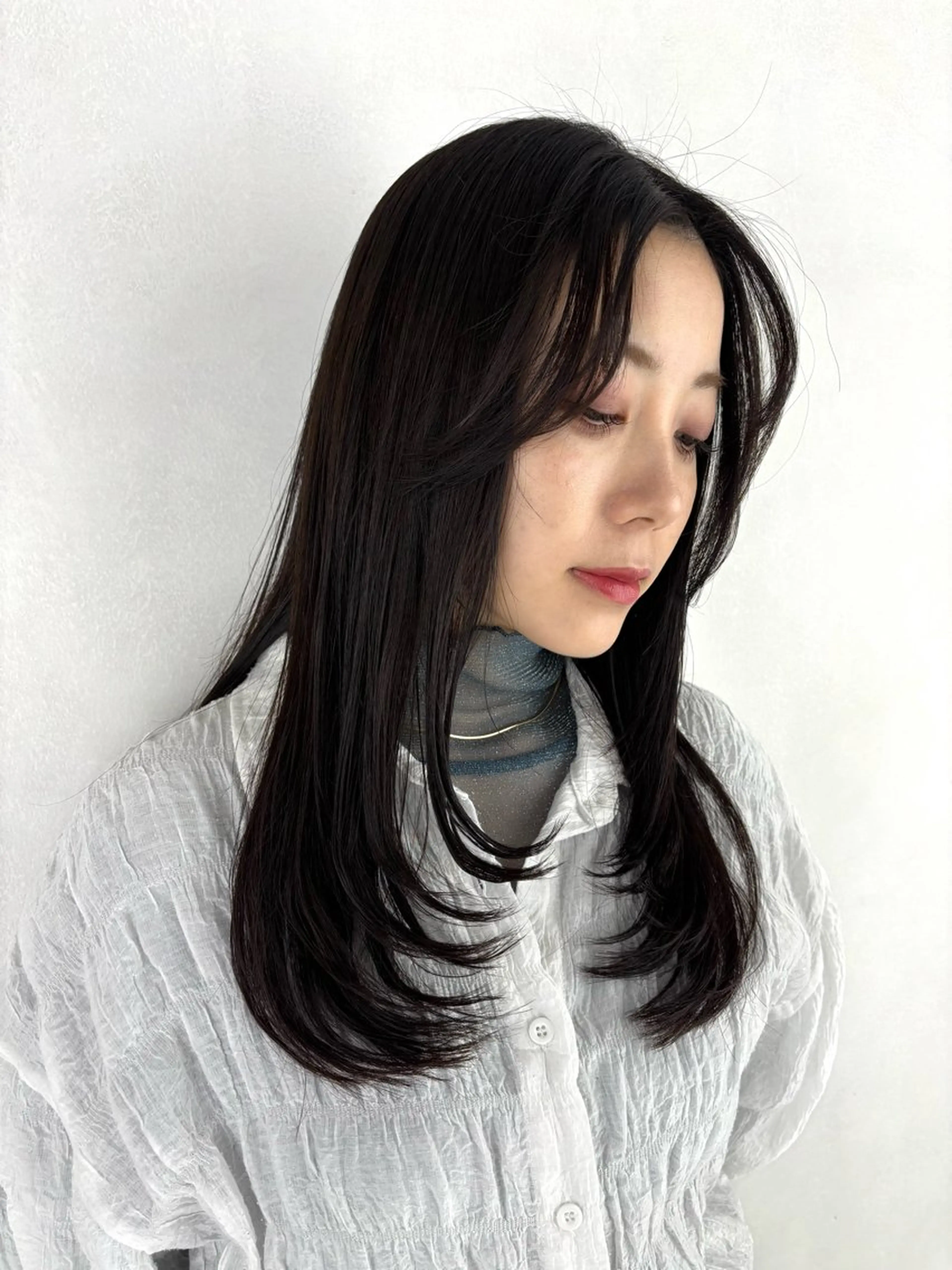 ロング レイヤーカット さとう ちほみ🐼のヘアスタイル