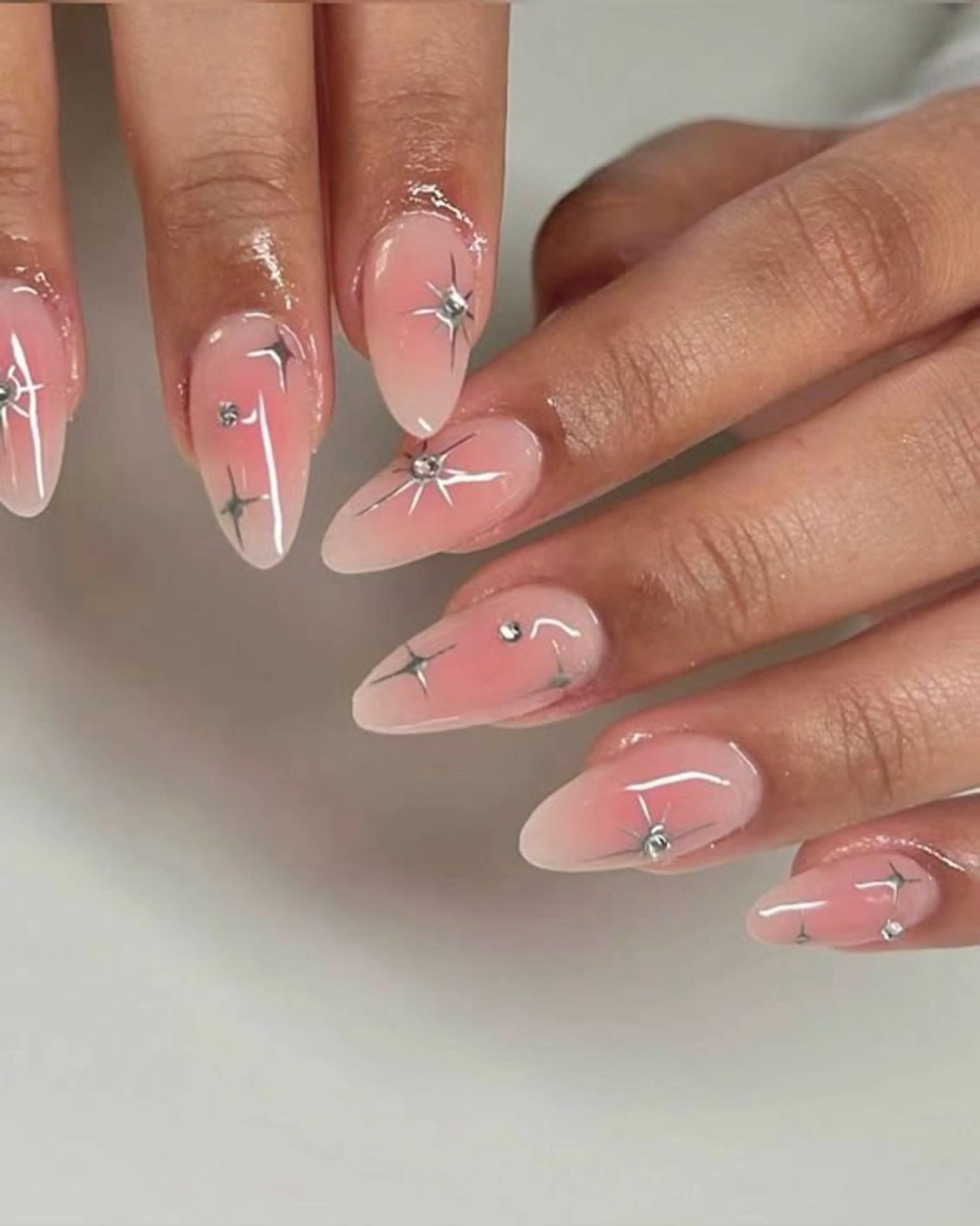 ネイル 韓国ネイル 持ち込み ニュアンスネイル ネイルチップ ハンドネイル ANA.CHUO 本川越店舗のネイルデザイン