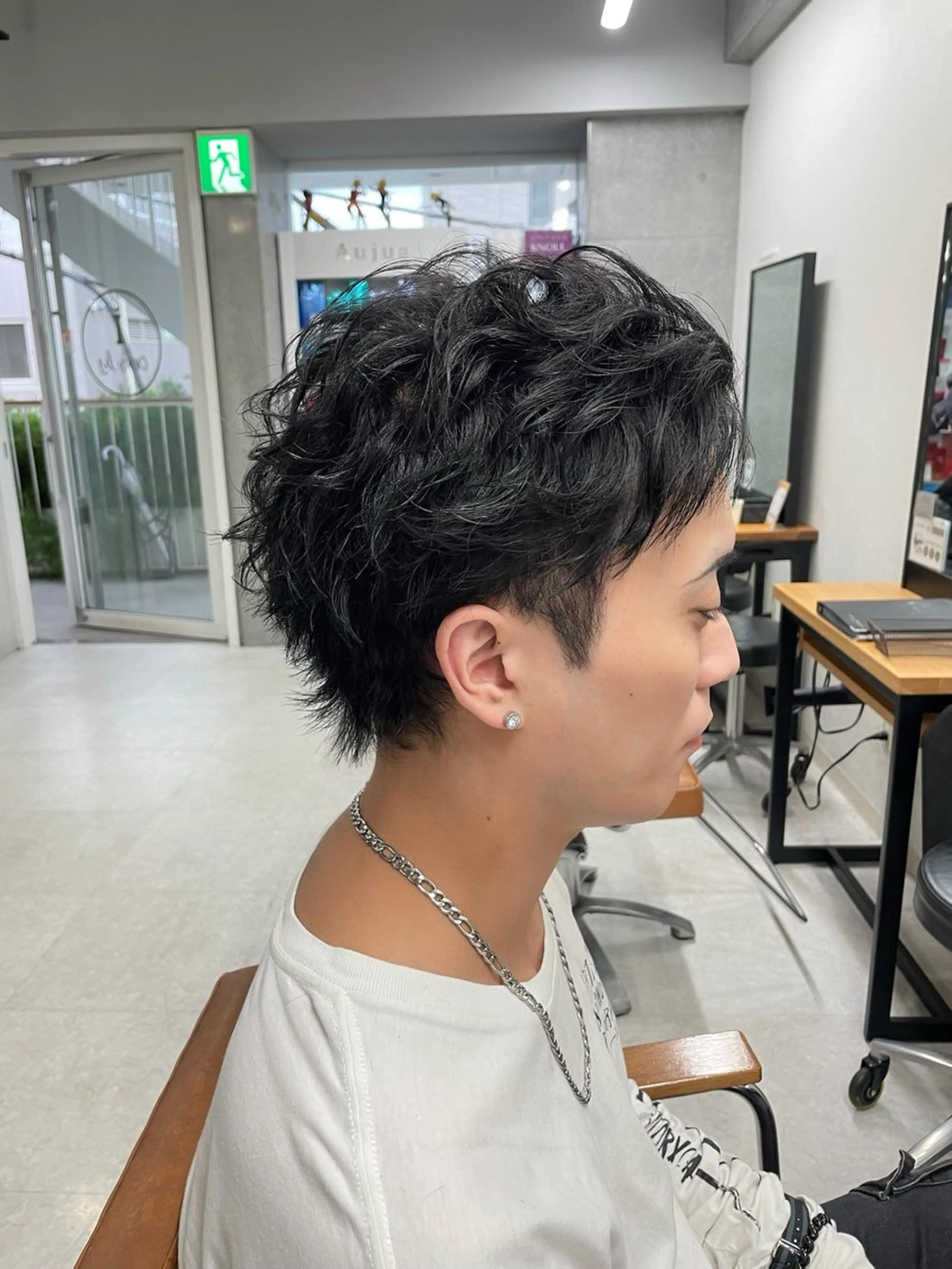 ショート メンズ カット トリートメント ヘアセット メンズモテパーマ💙 fuwaのヘアスタイル