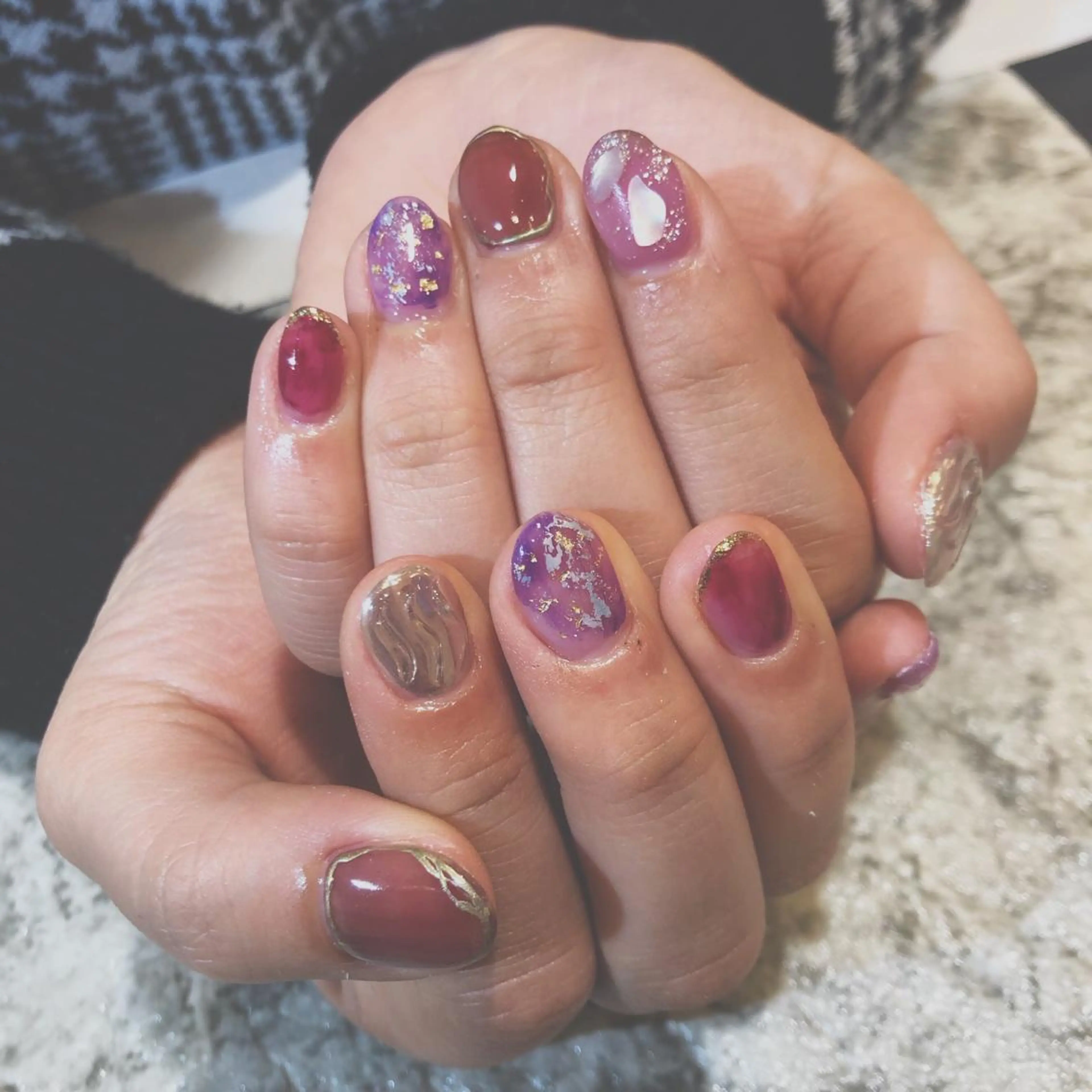 ネイル ニュアンスネイル 鈴木 優菜のネイルデザイン