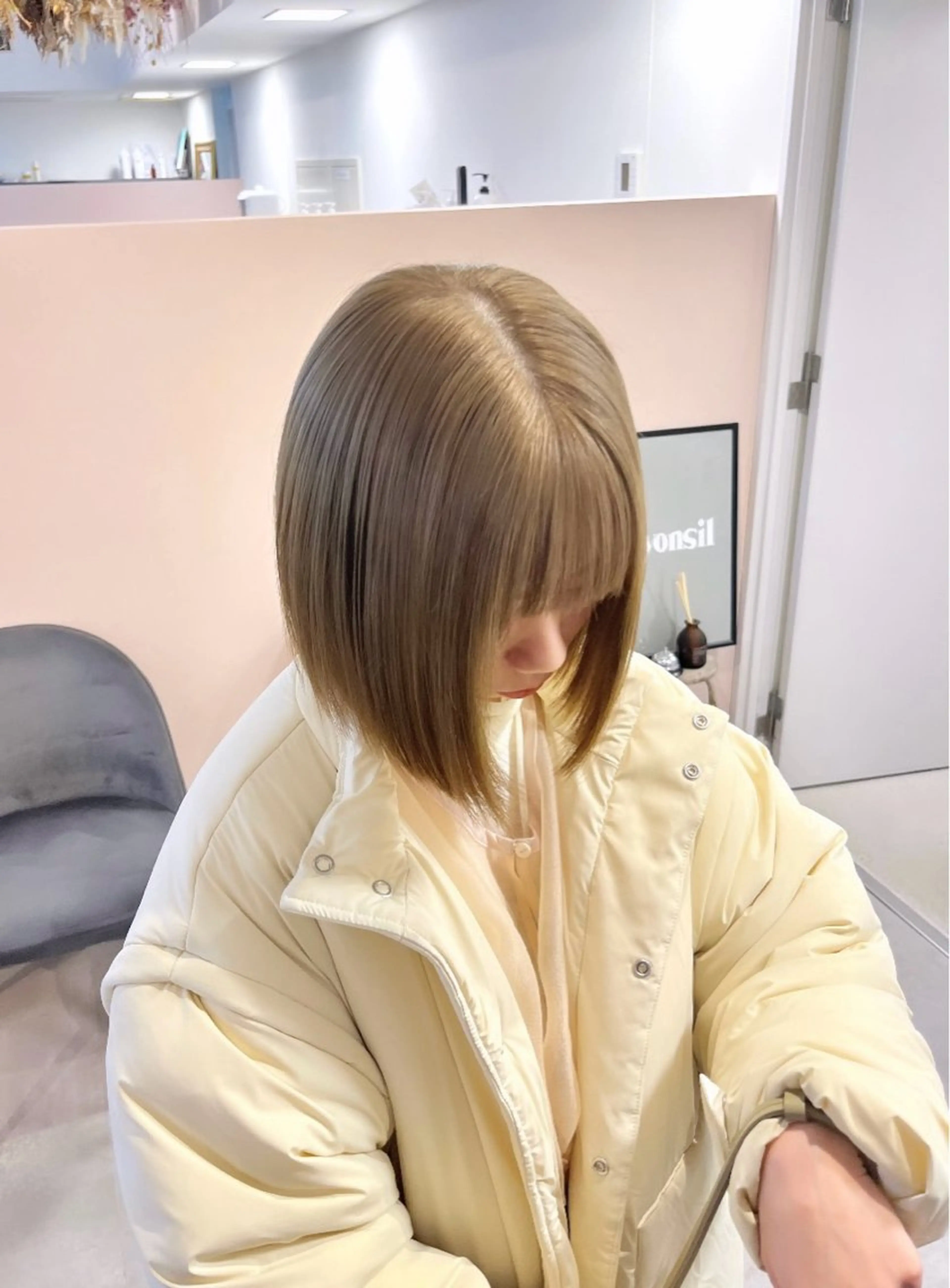 ミディアム ヘアカラー トリートメント 当日予約◎ risaのヘアスタイル