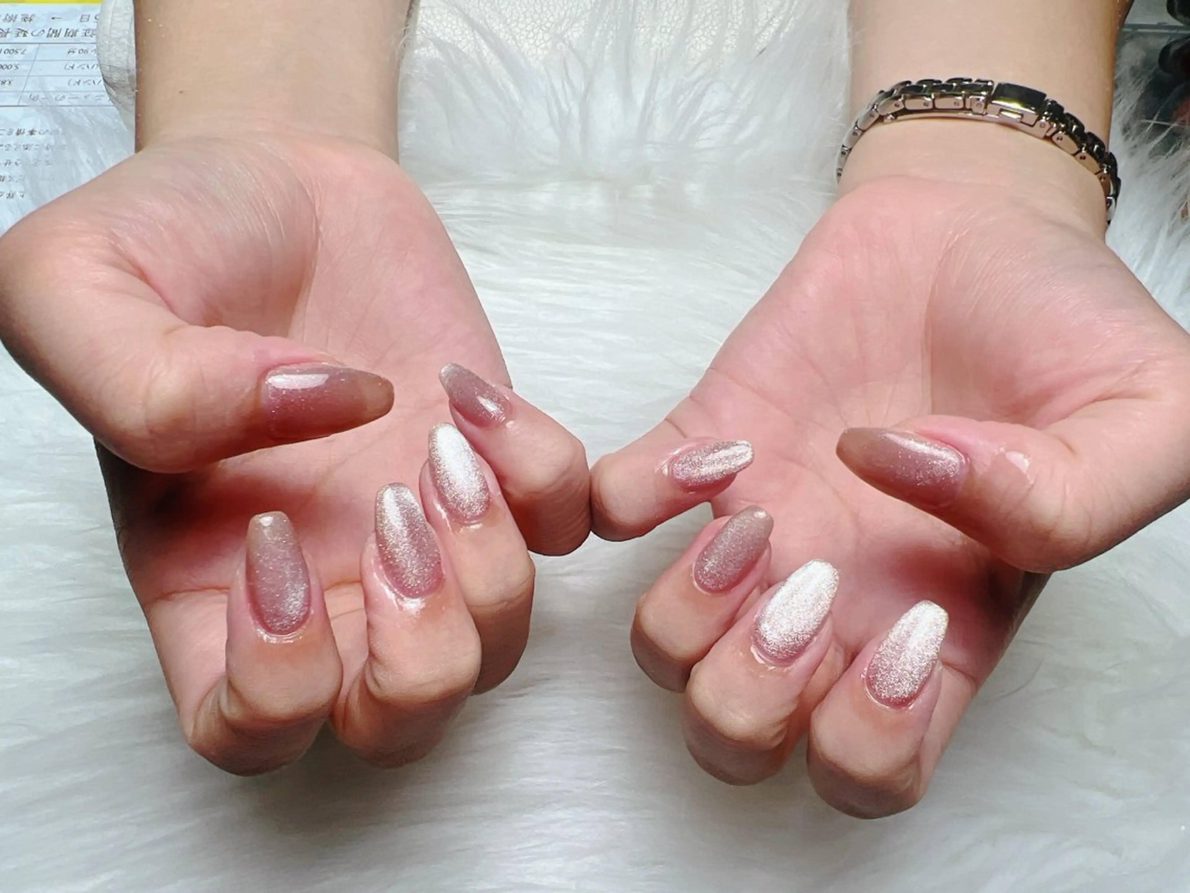 【+30分メニュー】⚡️平日予約特別価格⚡️🍬オーロラ・マグネットネイル🍬⚠️必ず補足説明をご確認下さい⚠️の写真