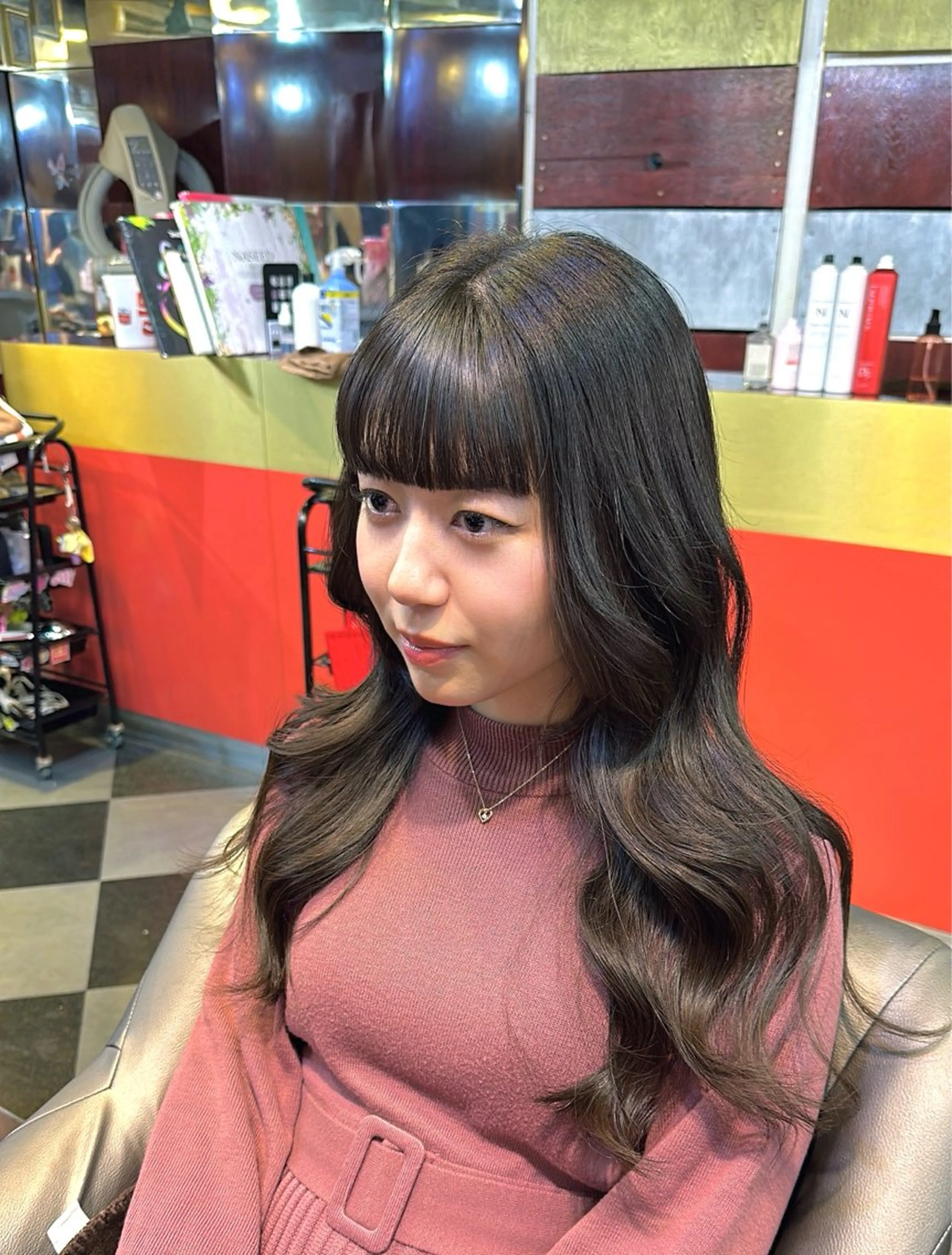 ロング レイヤーカット/ カラー/長谷恵花のヘアスタイル