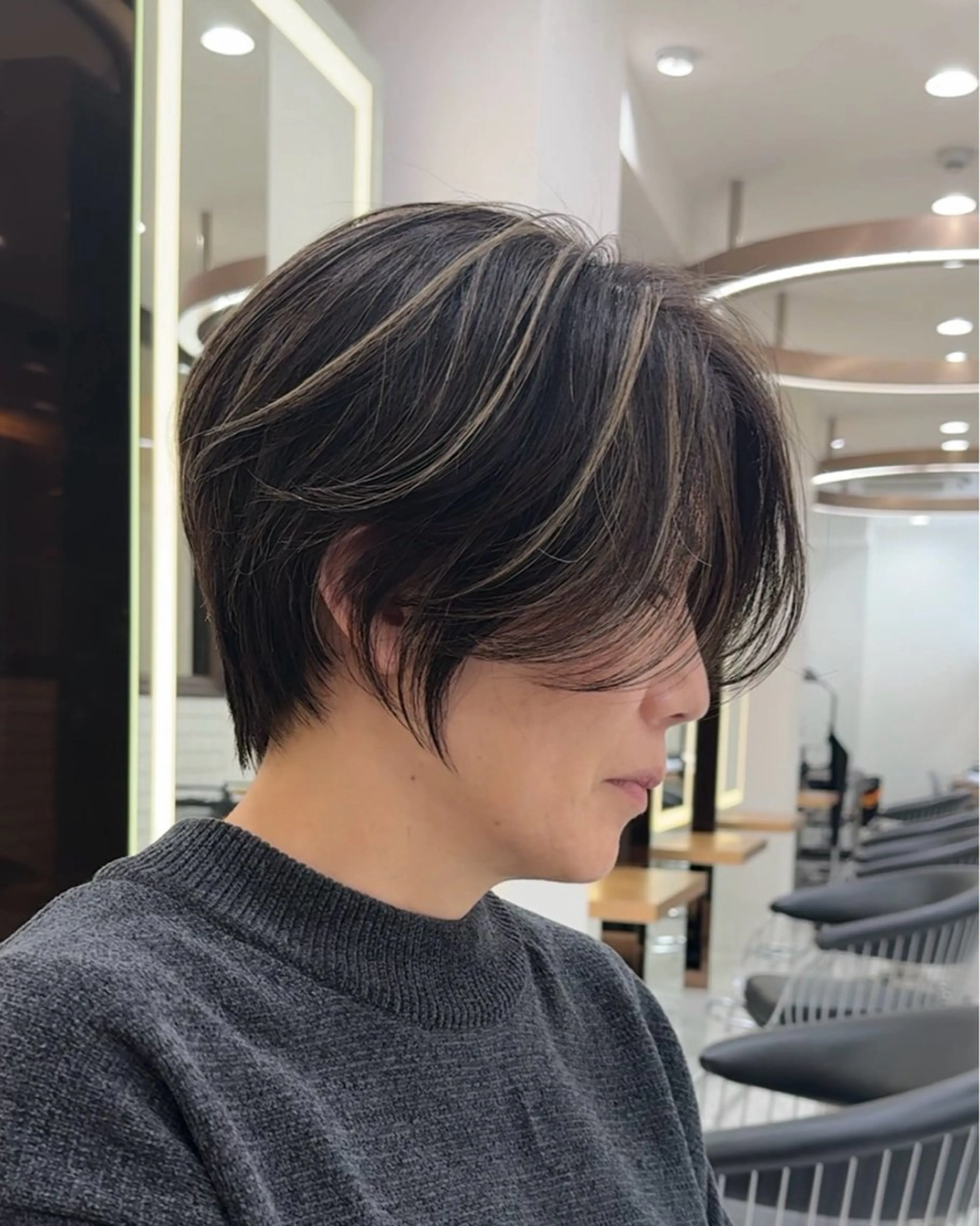 ショート カラー ハイライトカラー ハイライト ショートヘア Miyu’s渋谷所属・ショート/ハイライト 無料‼️愛斗のヘアスタイル