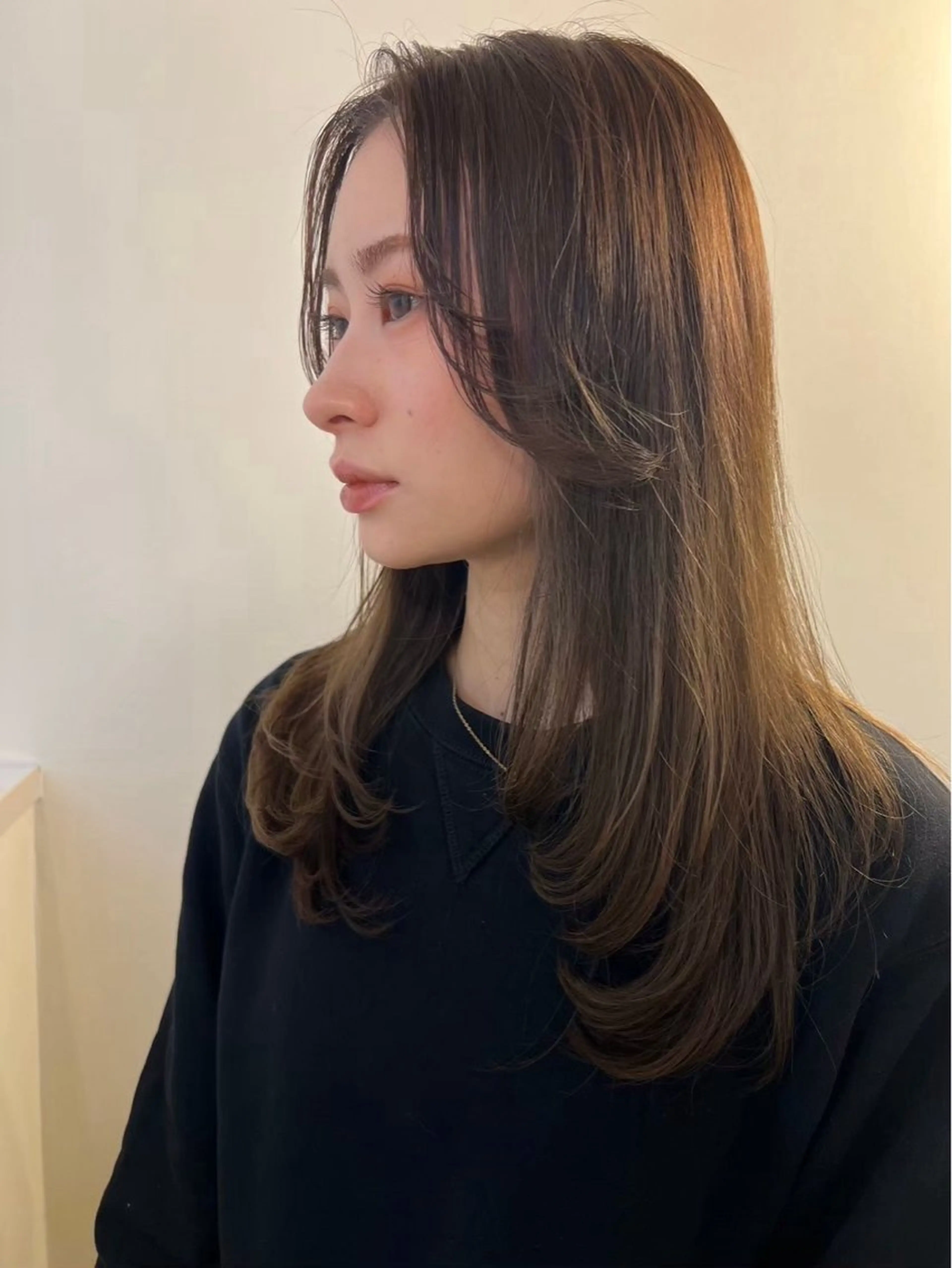 ロング カット トリートメント 中岡 心音のヘアスタイル