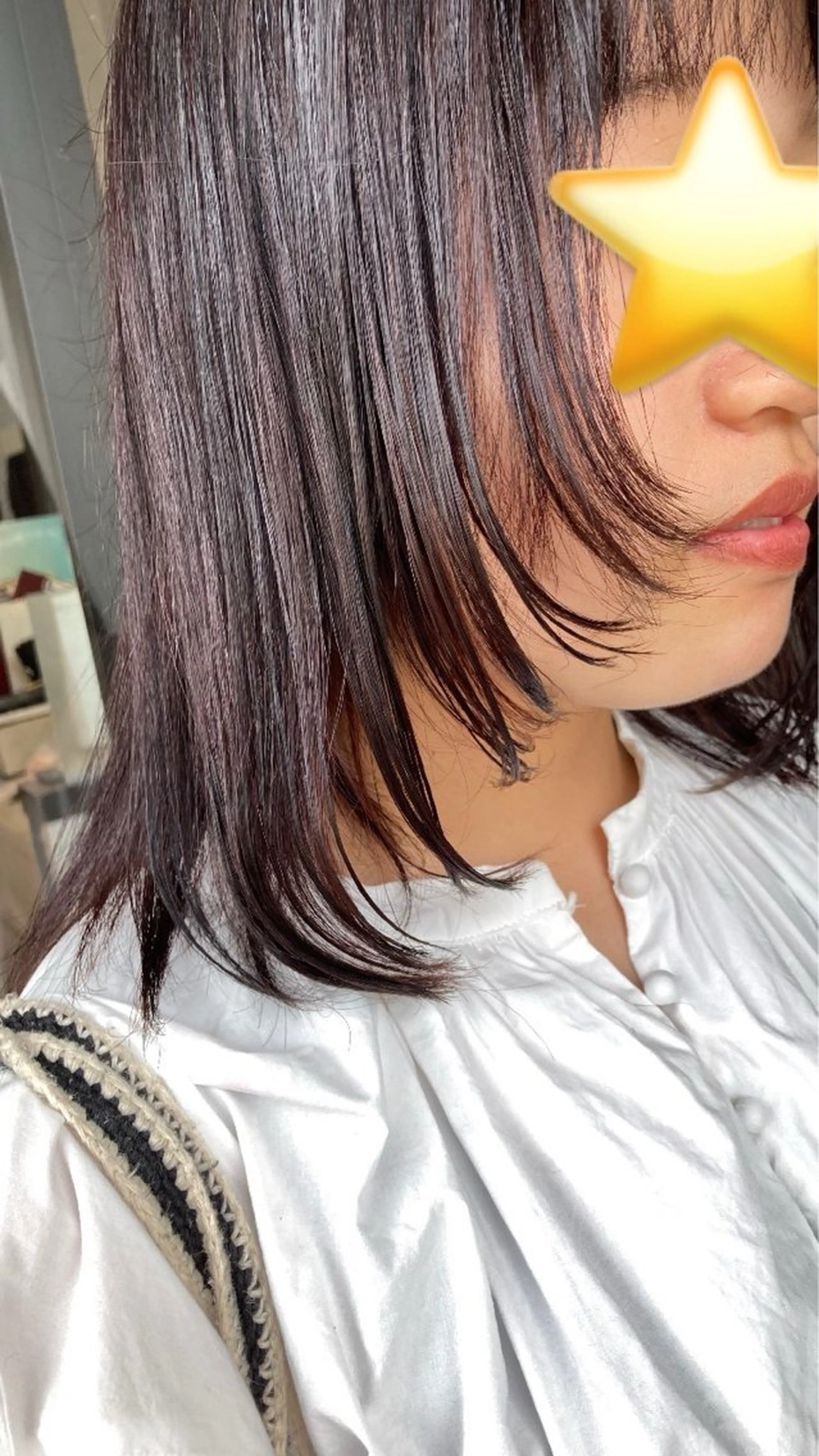 ミディアム 小島 寧心のヘアスタイル