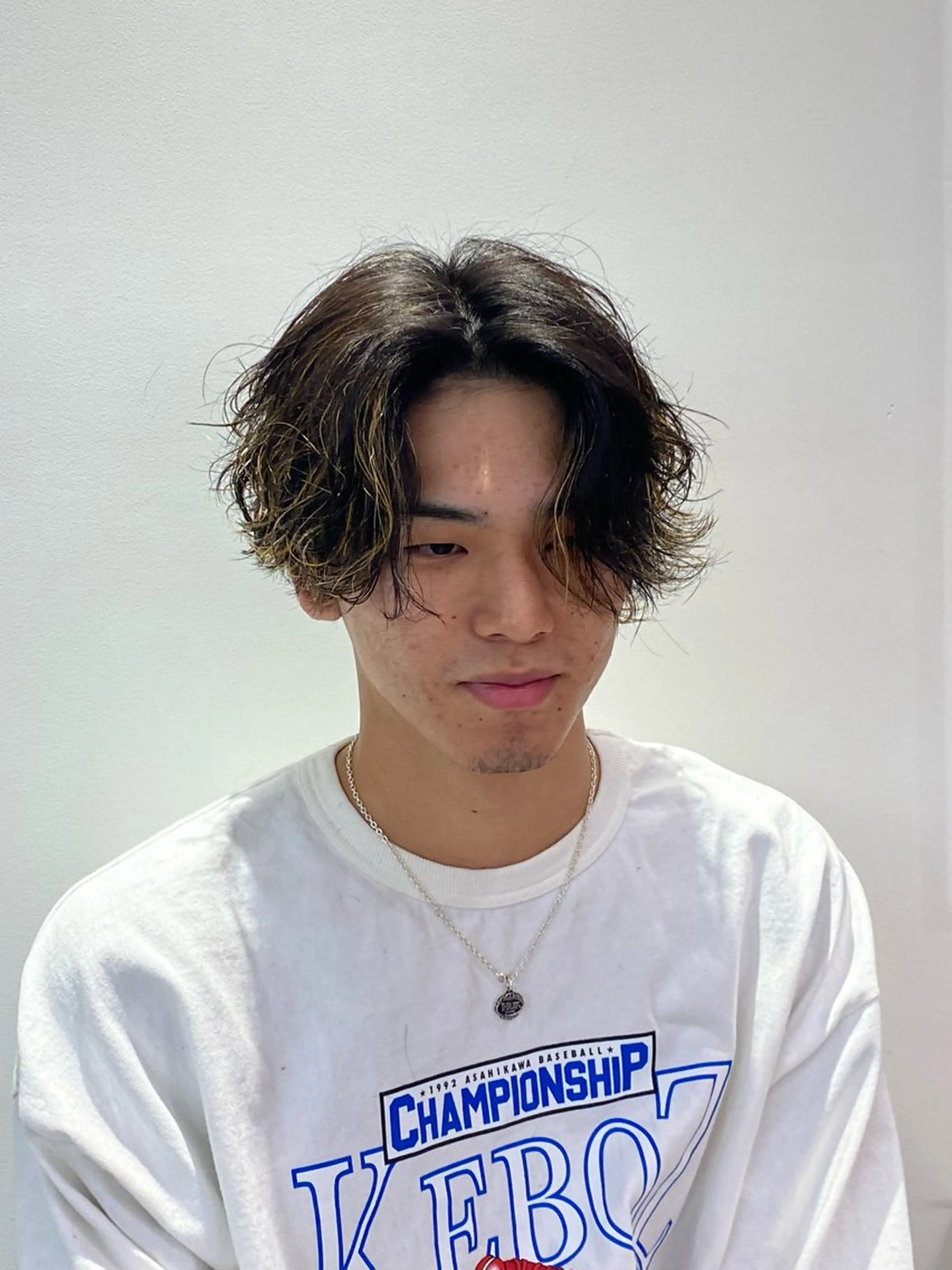 ミディアム パーマ メンズ fifth天神大名メンズサロン(フィフス)所属・fifth天神パーマ 特化/大田宗一朗のヘアスタイル