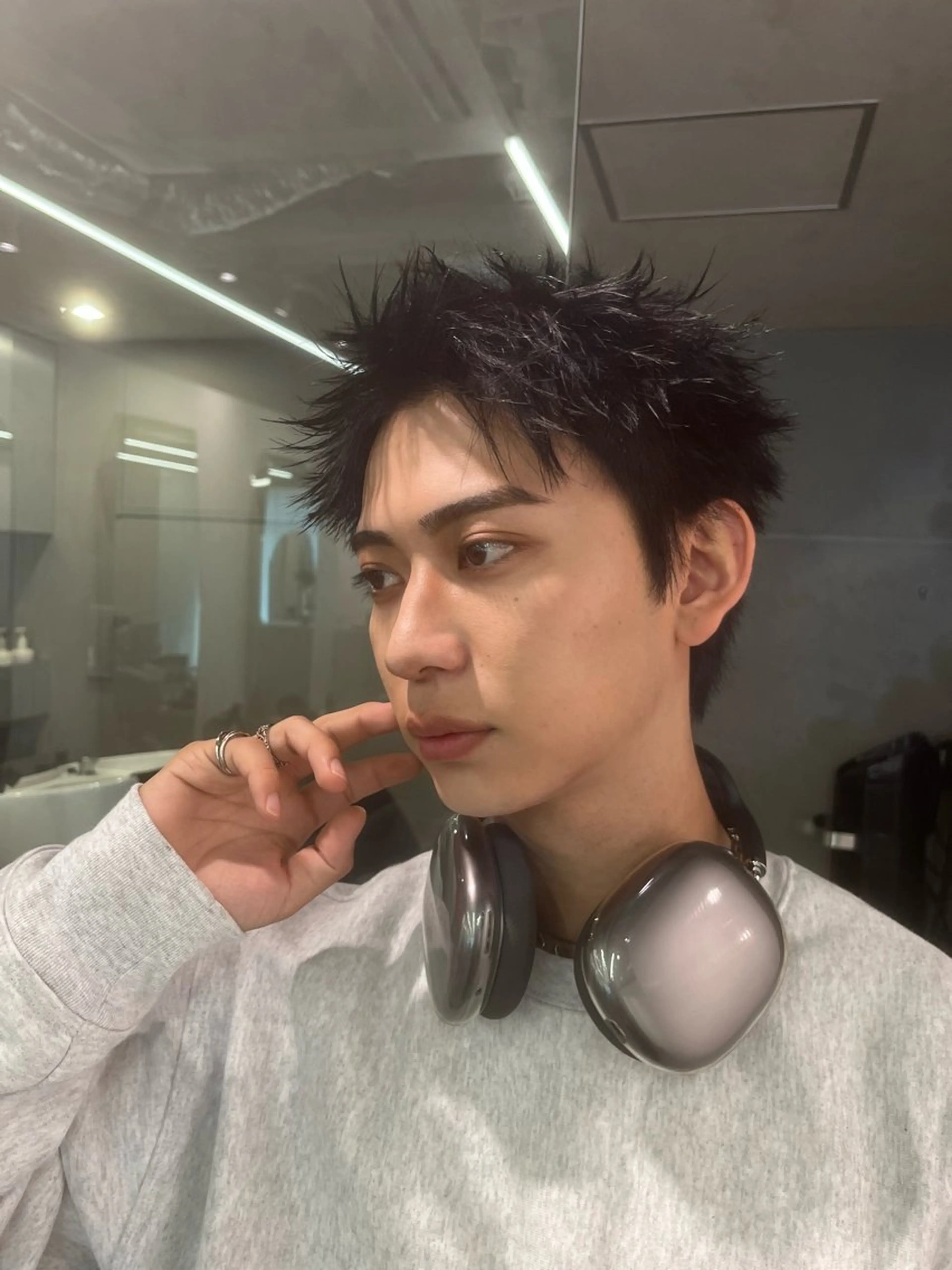 メンズ メンズパーマ スパイキーショート カット パーマ メンズ特化美容師 水野友貴のヘアスタイル