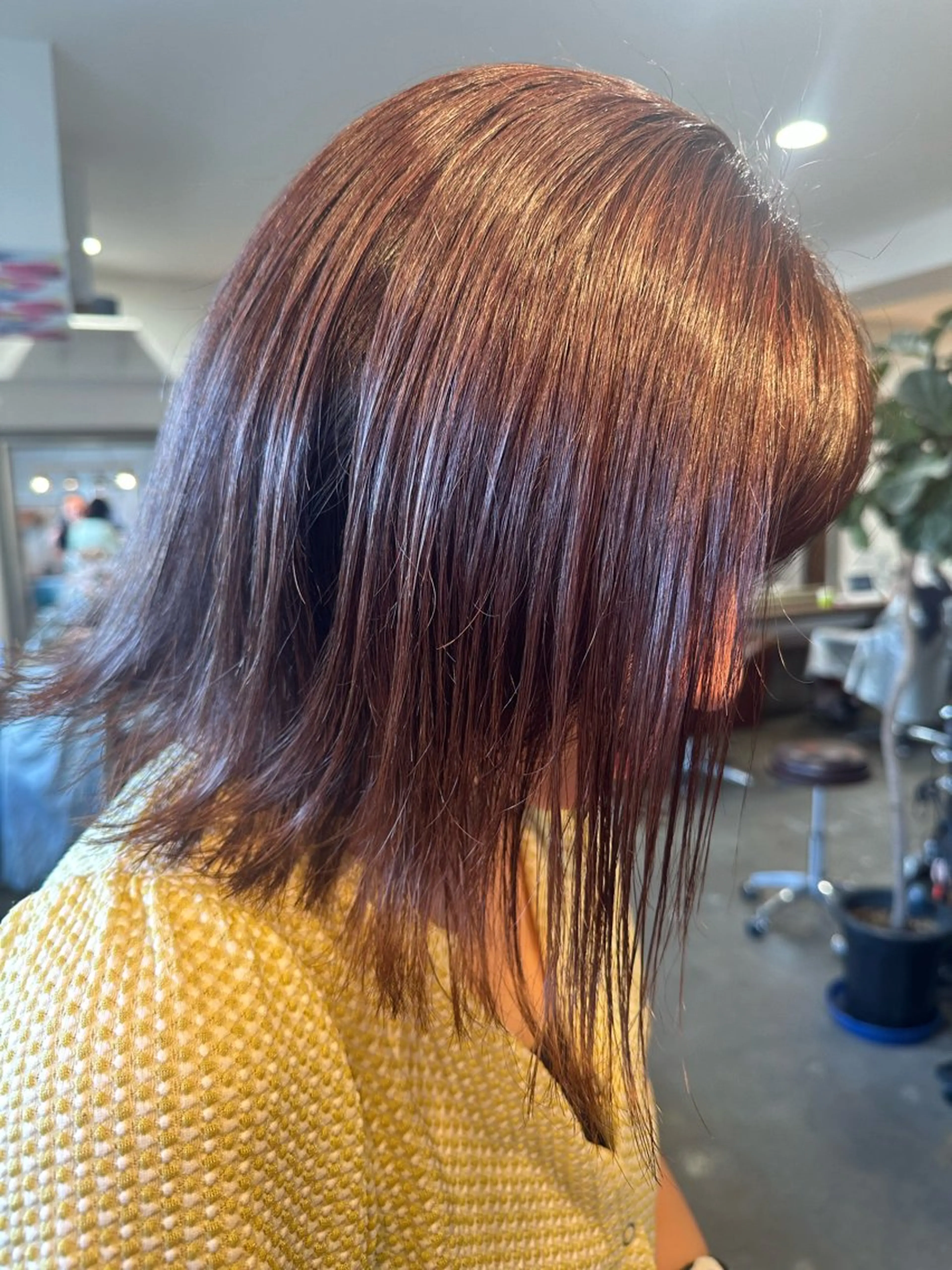 ミディアム カラー ラベンダーカラー ボブ ヘアカラー トリートメント ✨艶カラー/韓国ヘア ✨momoriのヘアスタイル