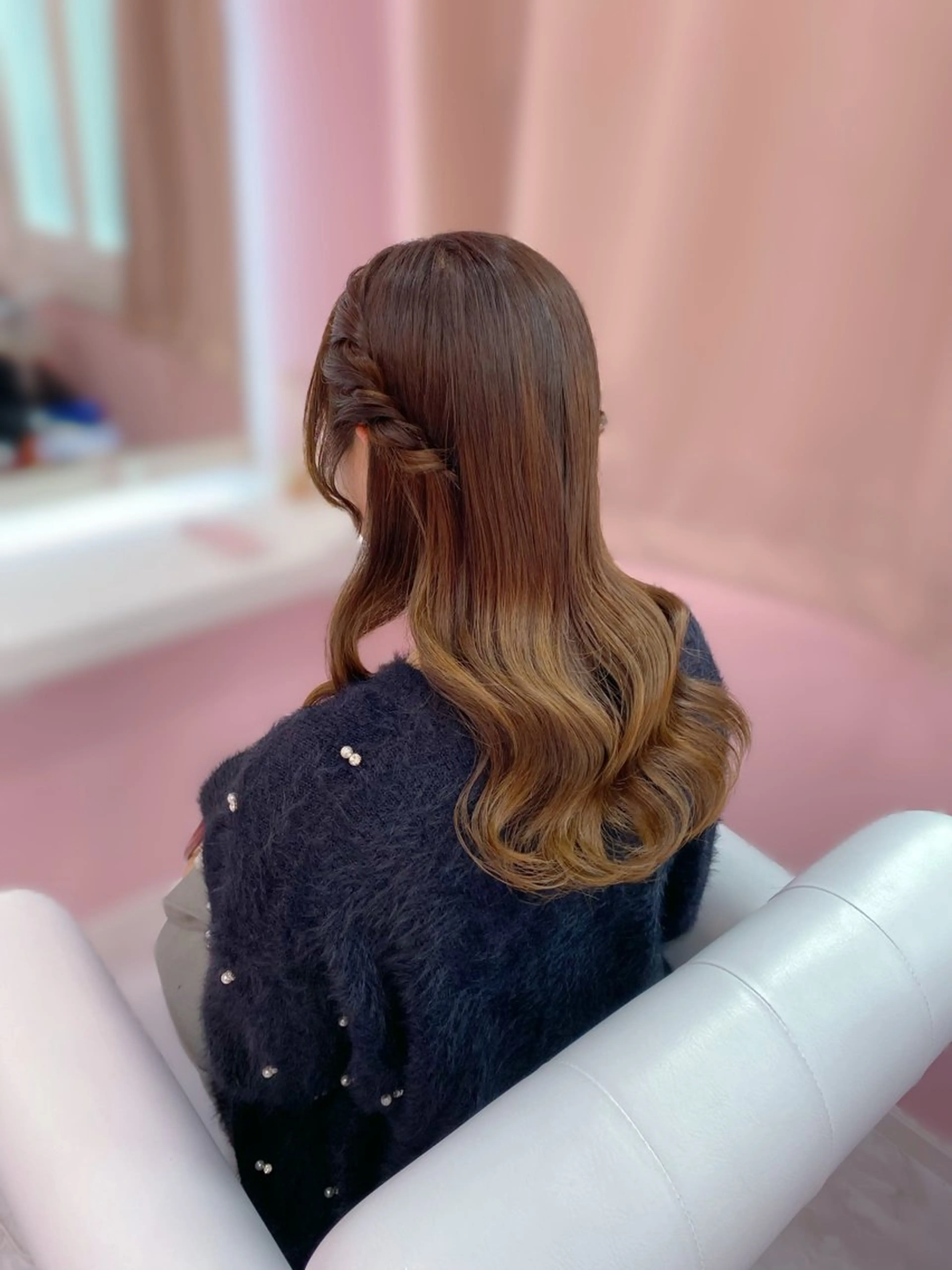 セミロング ヘアアレンジ ヘアセット Set Salon Mémoire by miuprierre所属・推し活🪄🩷 川上 佳奈のヘアスタイル