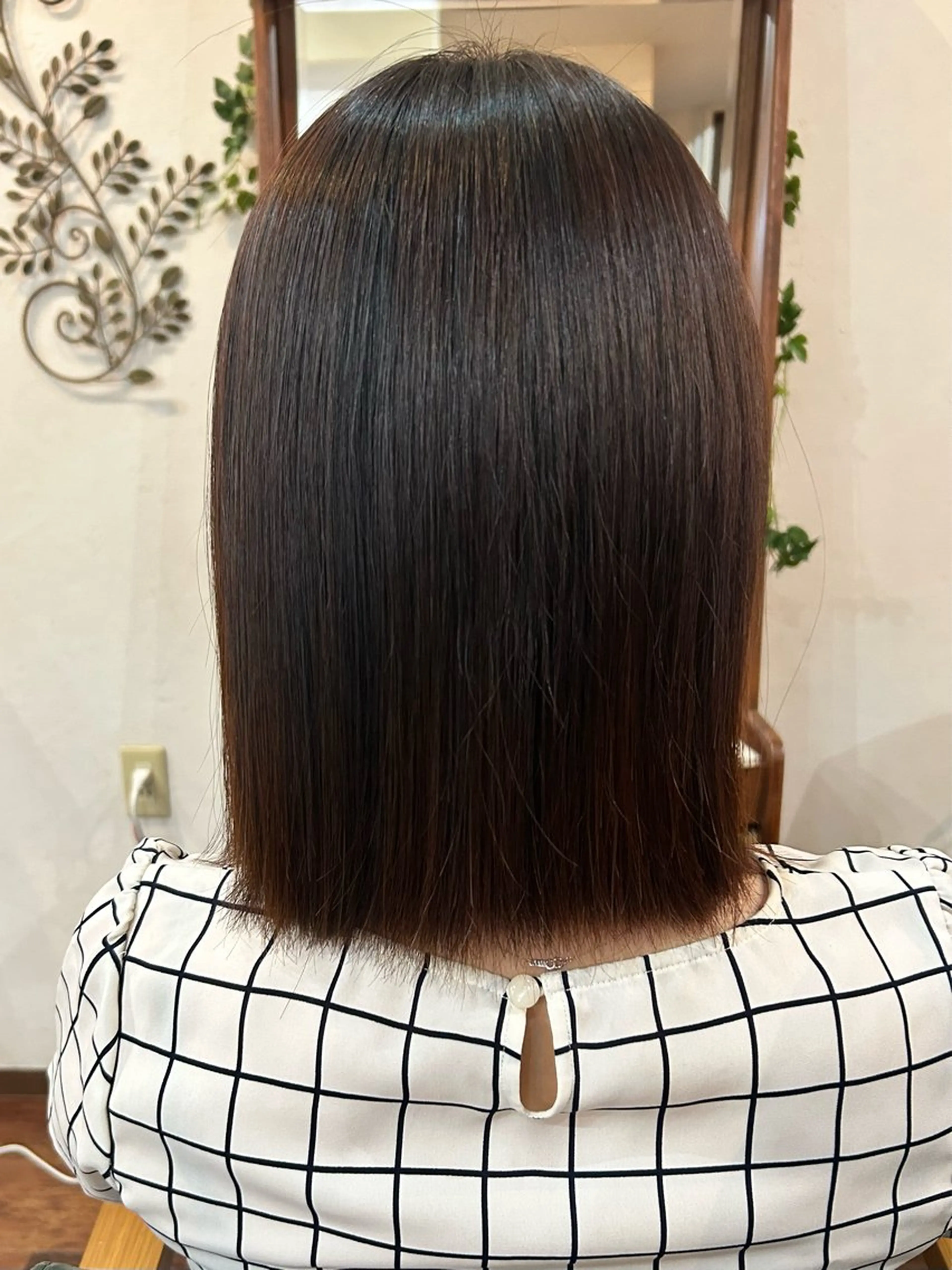 ミディアム 縮毛矯正 カット 縮毛矯正 トリートメント STORY所属・story 増田 わかなのヘアスタイル