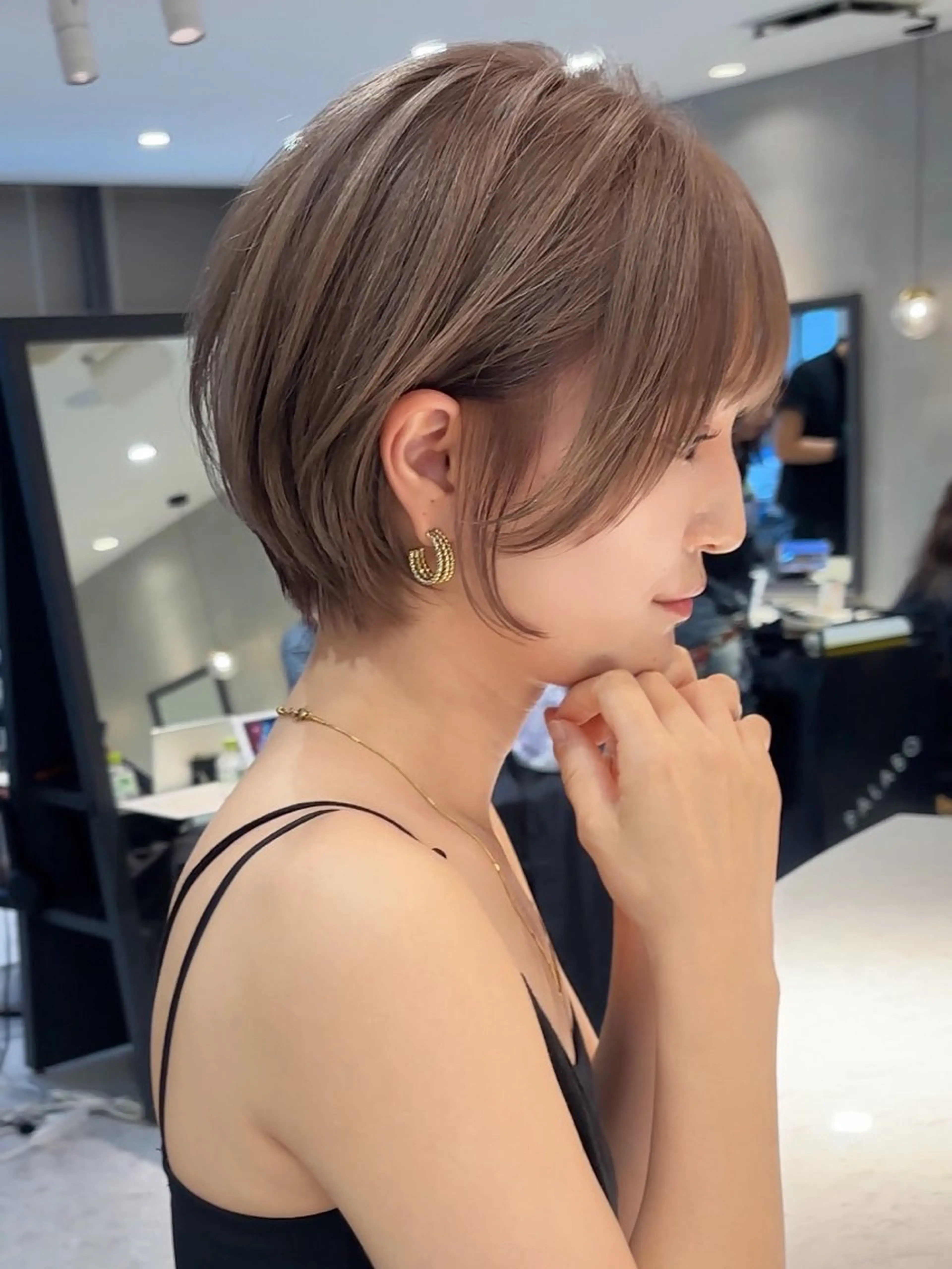 ショート 🎀大川 錬🎀 ブリーチなしWカラーのヘアスタイル