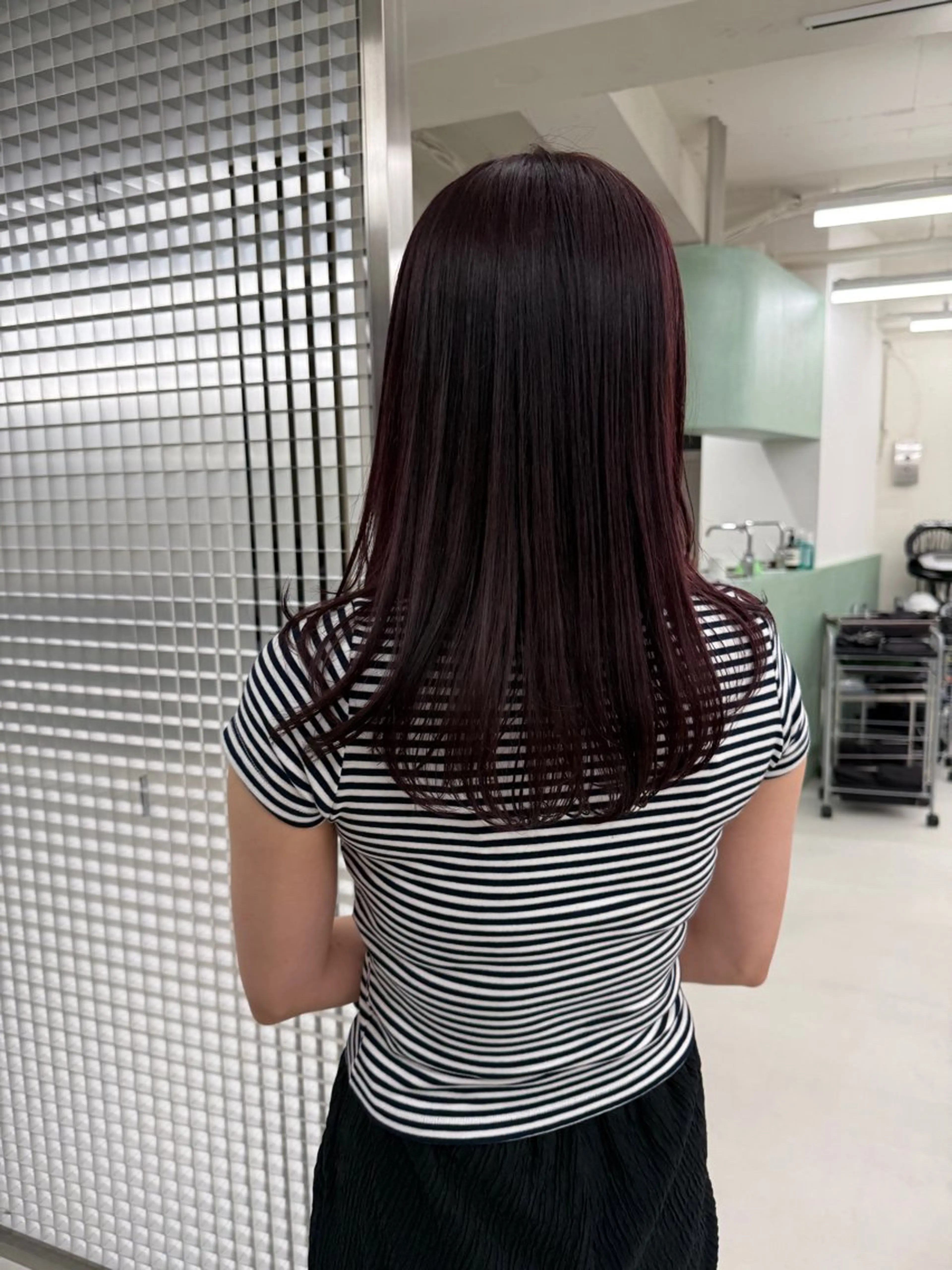 セミロング カラー カット ヘアカラー 表参道/赤み無し 透明感 colorのヘアスタイル