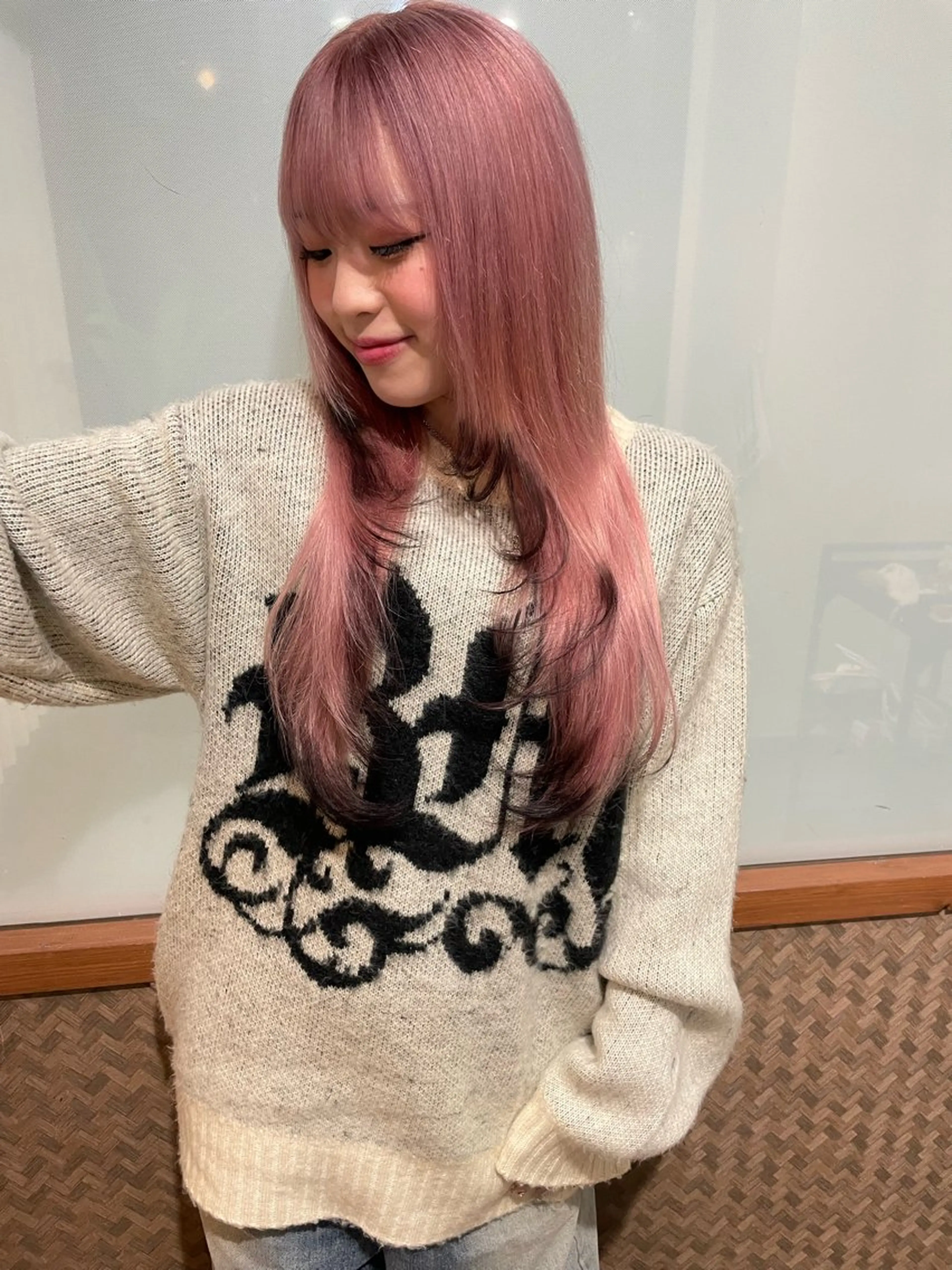 ロング カラー ブリーチ ヘアカラー トリートメント 羽田翔大/ブリーチ/ ボブカット/店長のヘアスタイル