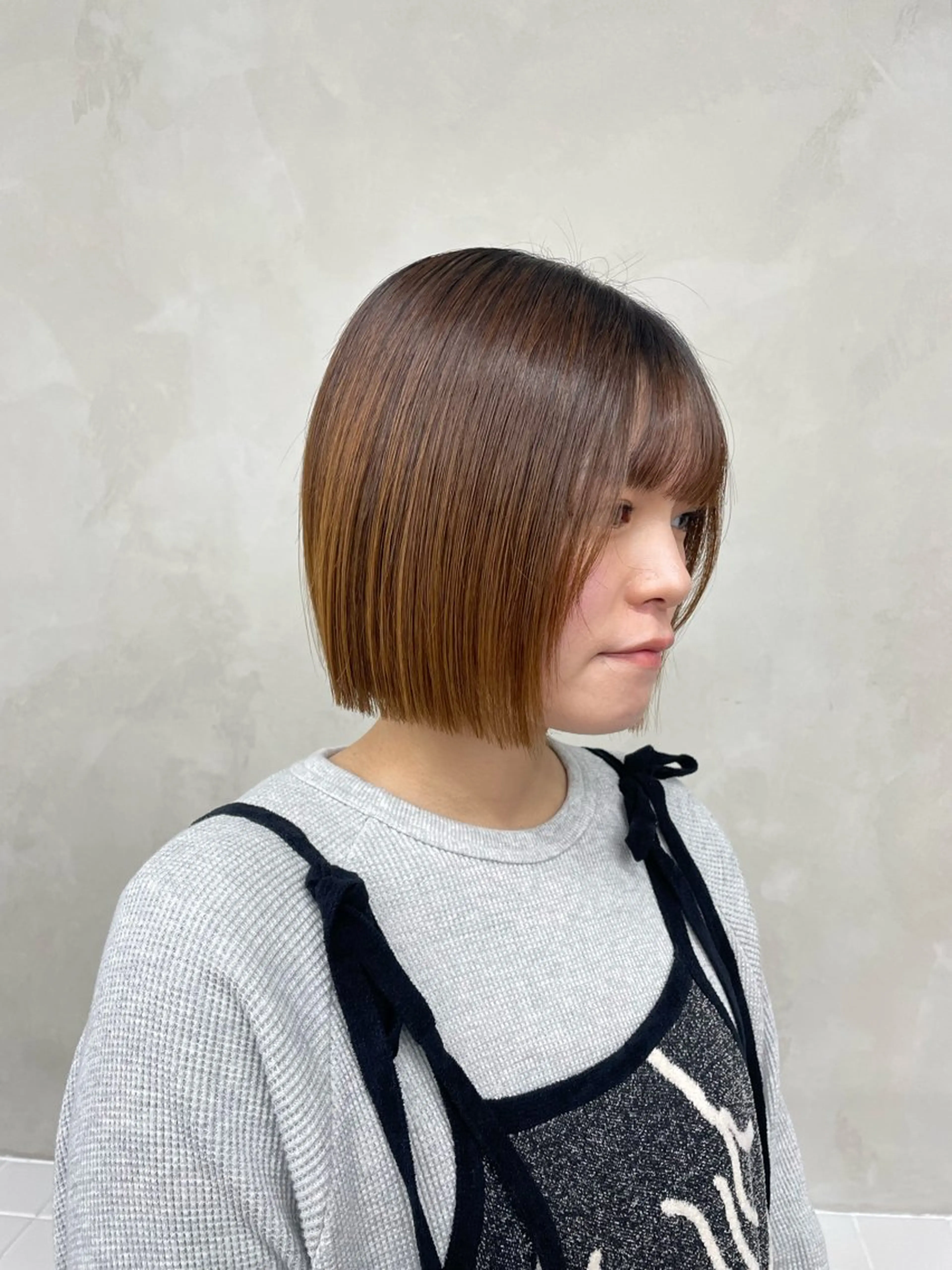 ミディアム 似合わせカット/ ハイトーン/aoiのヘアスタイル