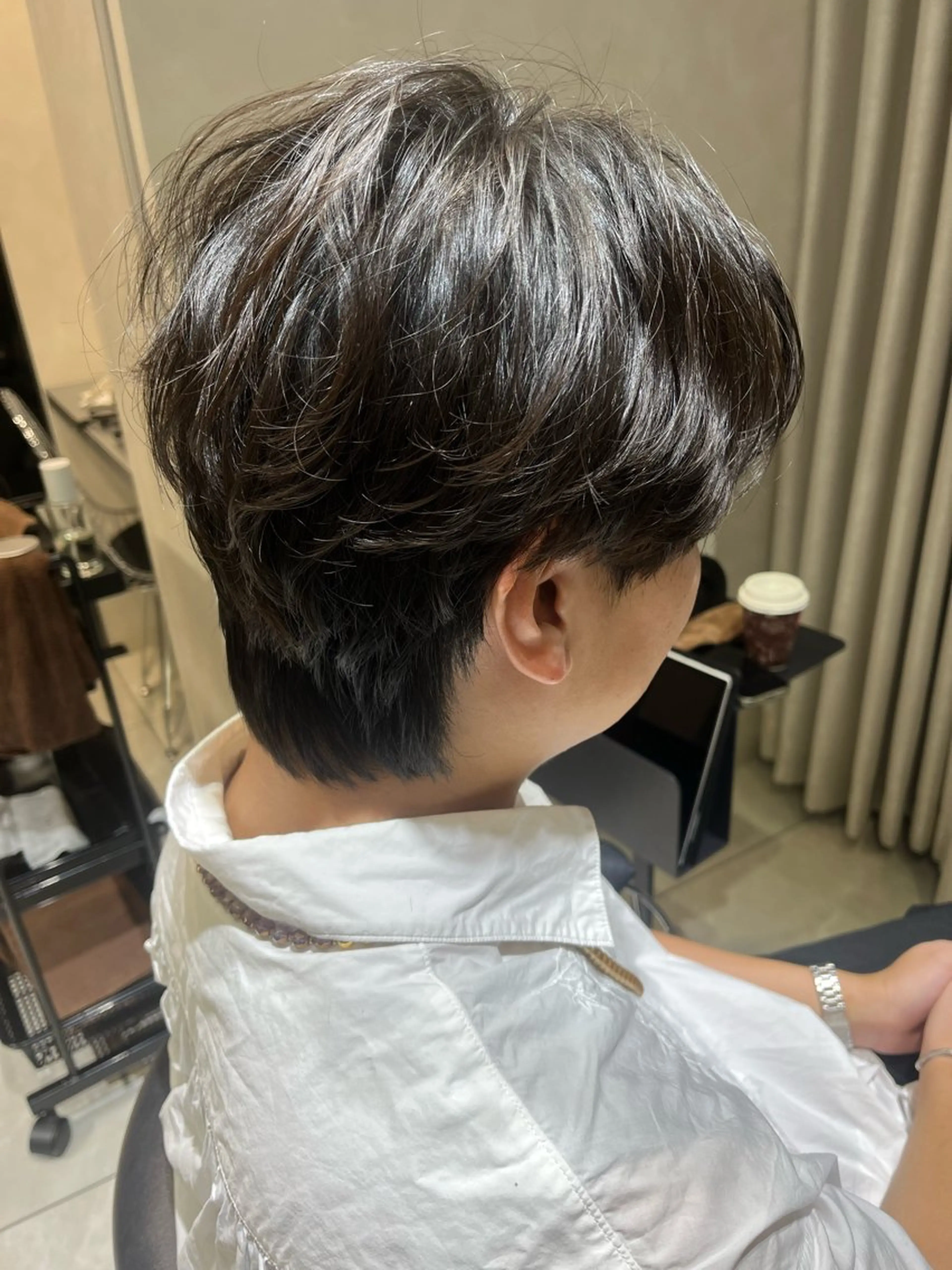 メンズ カット メンズセンターパート 🇰🇷wakanaのヘアスタイル