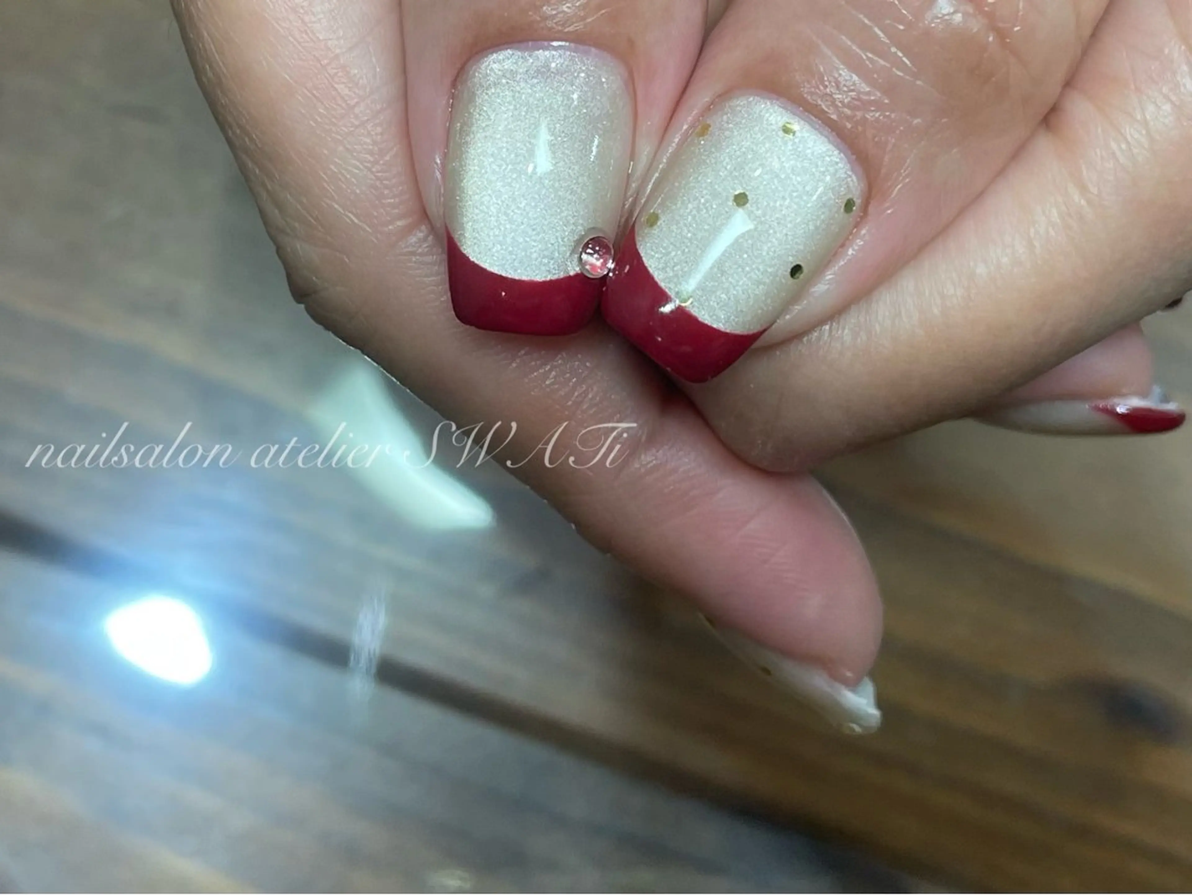 ネイル フレンチネイル ハンドネイル ヘアーサロン大野所属・nailsalon SWATiのネイルデザイン