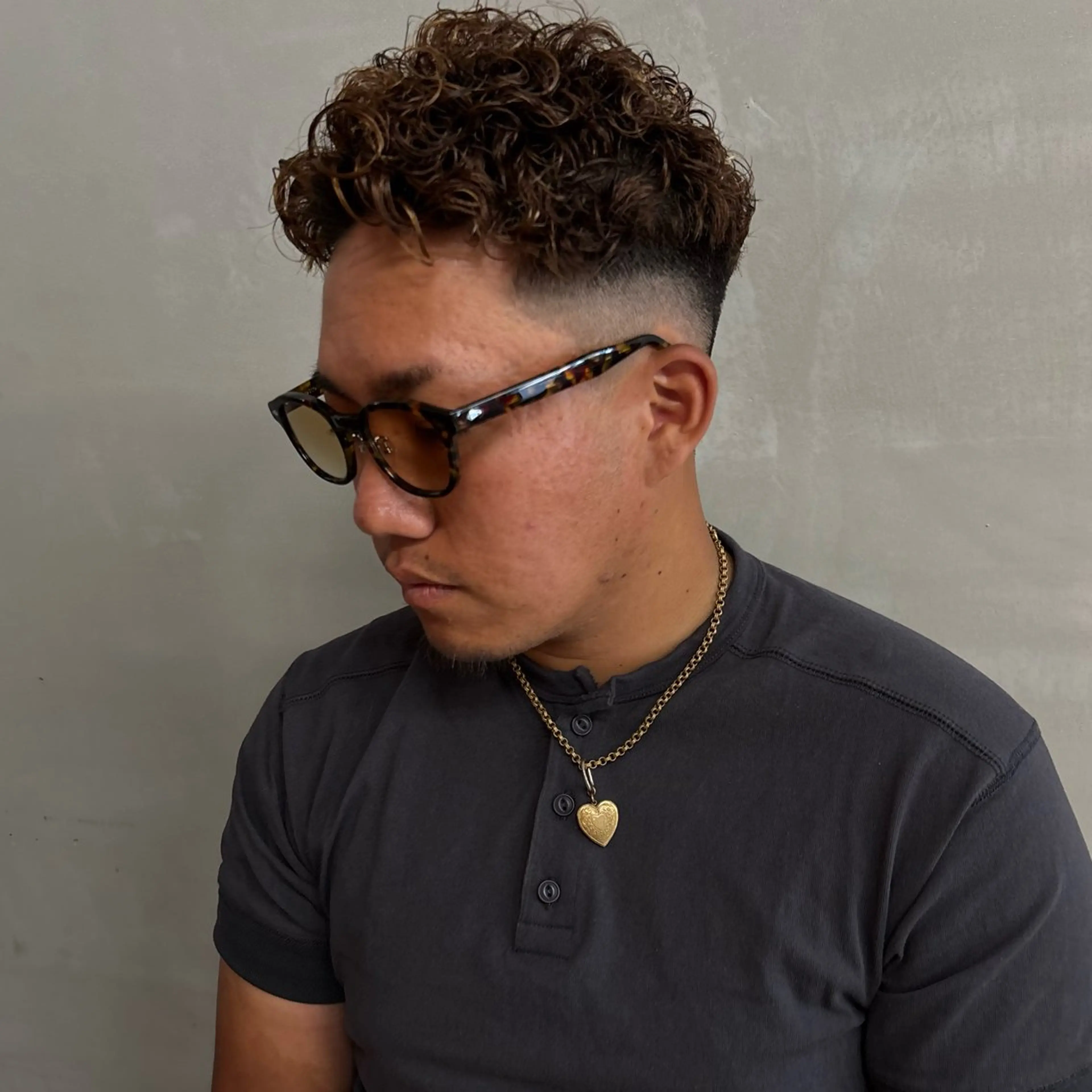 パーマ メンズ カット パーマ rukia : カットモデル様大募集のヘアスタイル