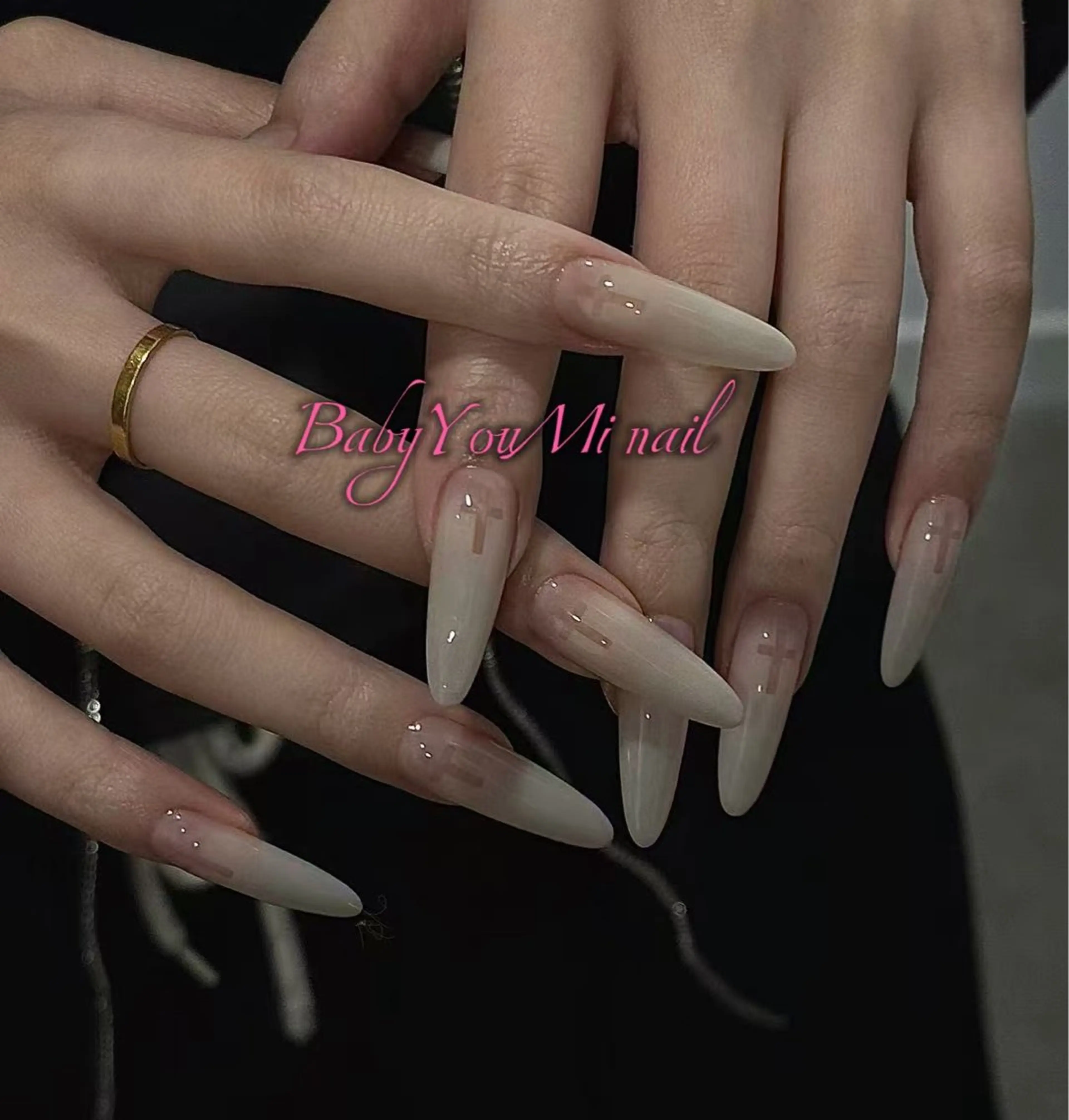 ネイル オーロラネイル フラワーネイル フットネイル フレンチネイル ジェルネイル ハンドネイル BabyYouMi ねねのネイルデザイン