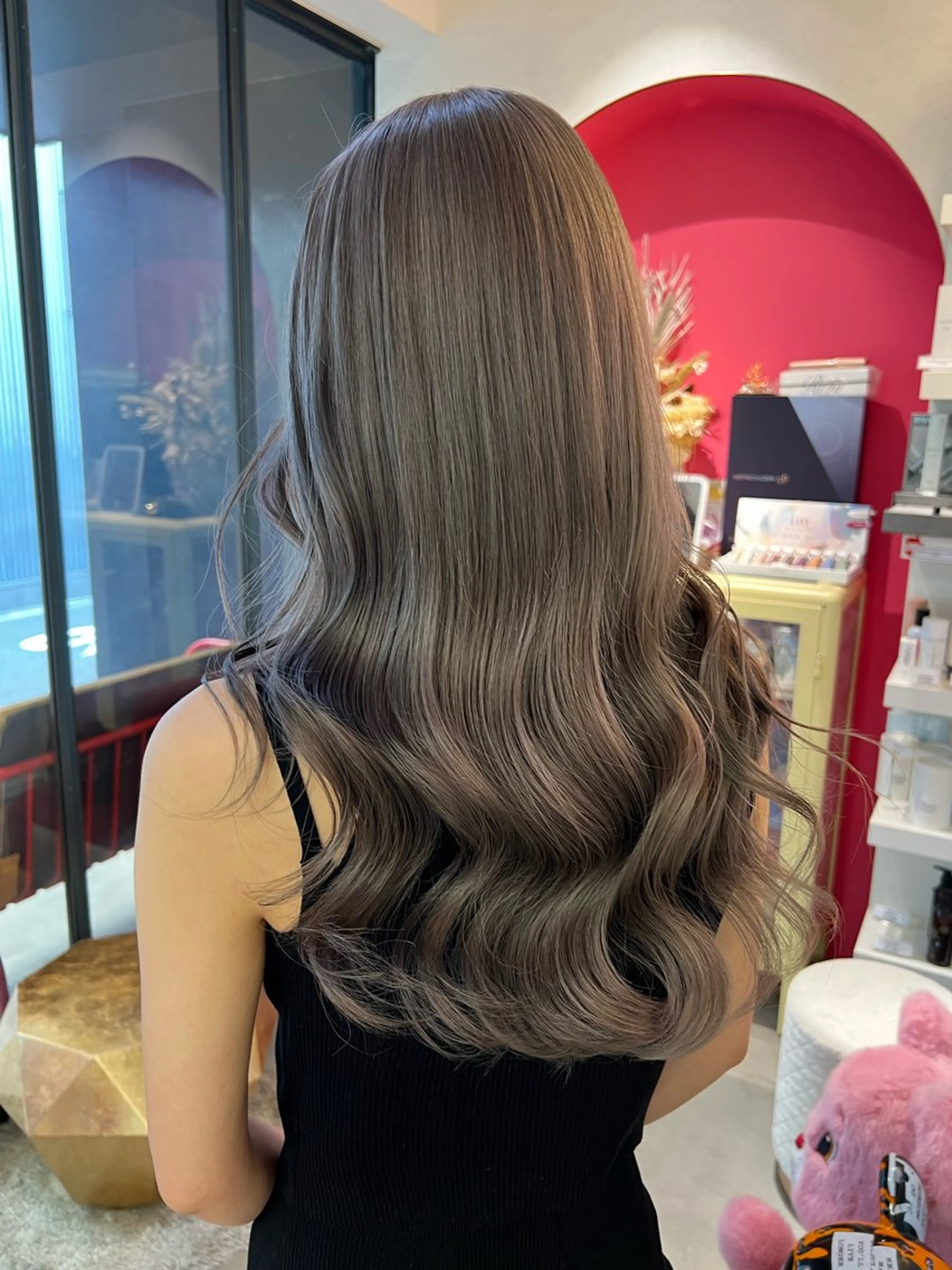 セミロング カット ヘアカラー 浅井 大雅のヘアスタイル