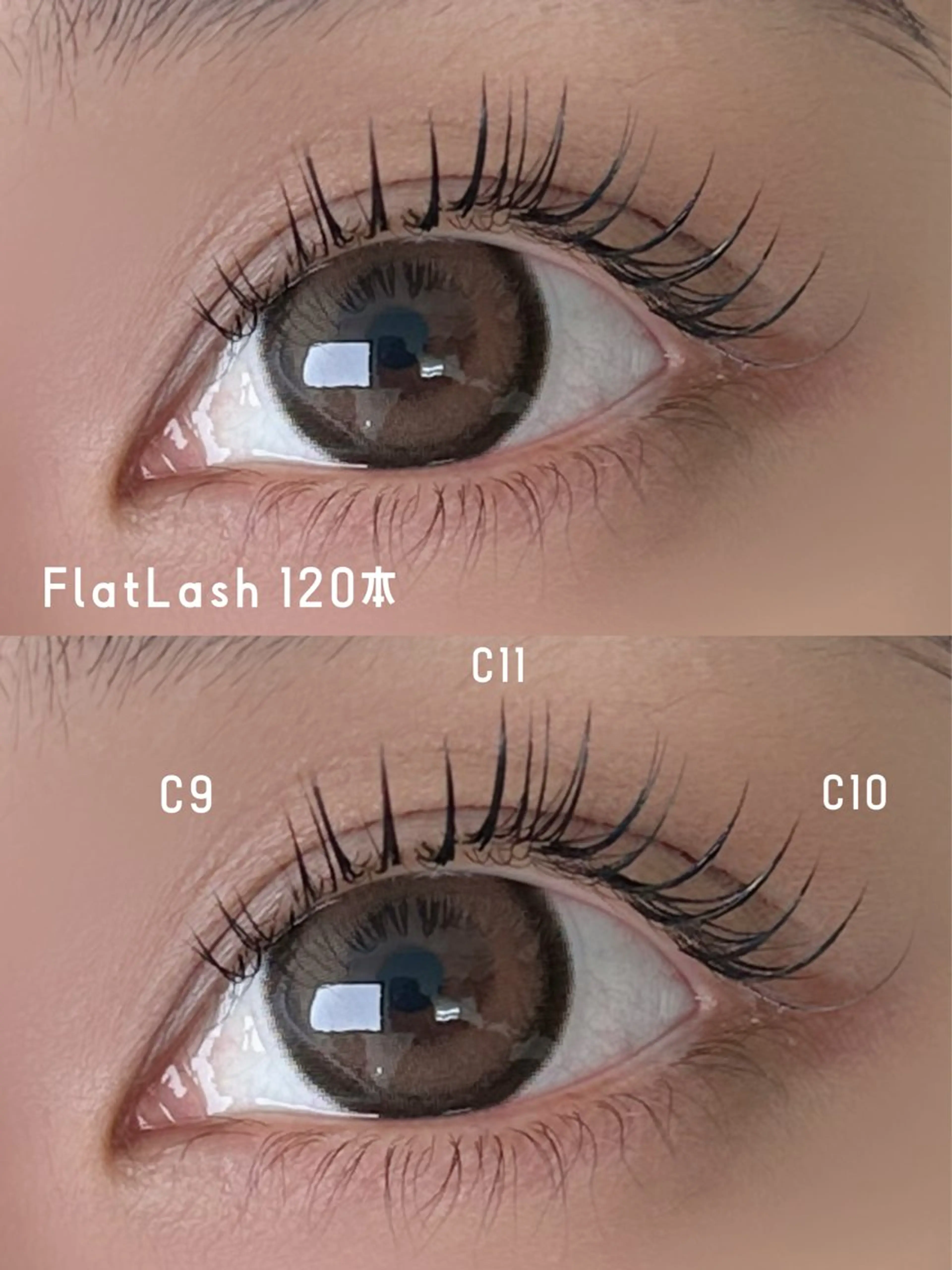 【エクステモデル】フラットラッシュ120本 or 140本 3500円🎀オフ、コーティング無料✨の写真