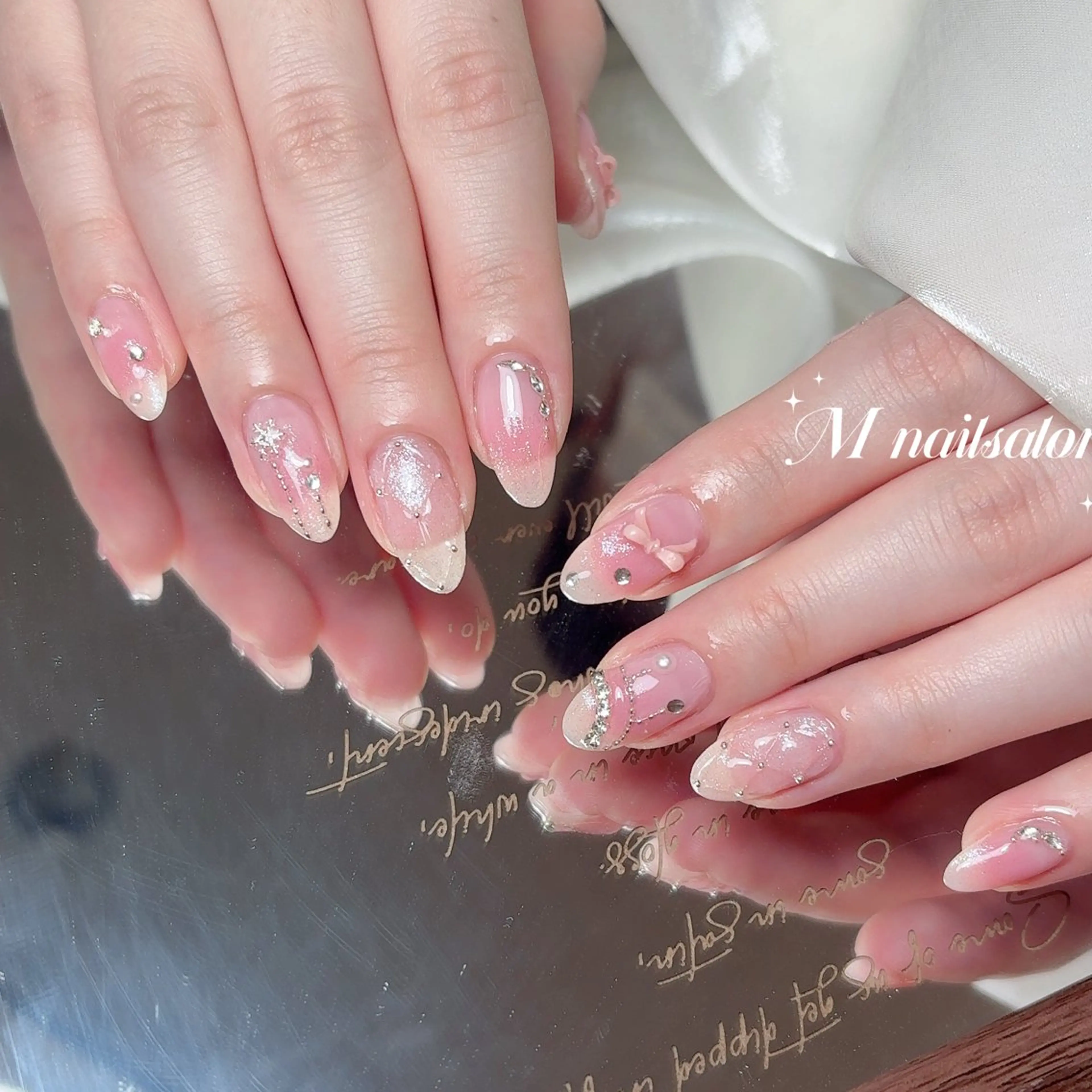 ネイル M🌷nail 長さだし専門店のネイルデザイン