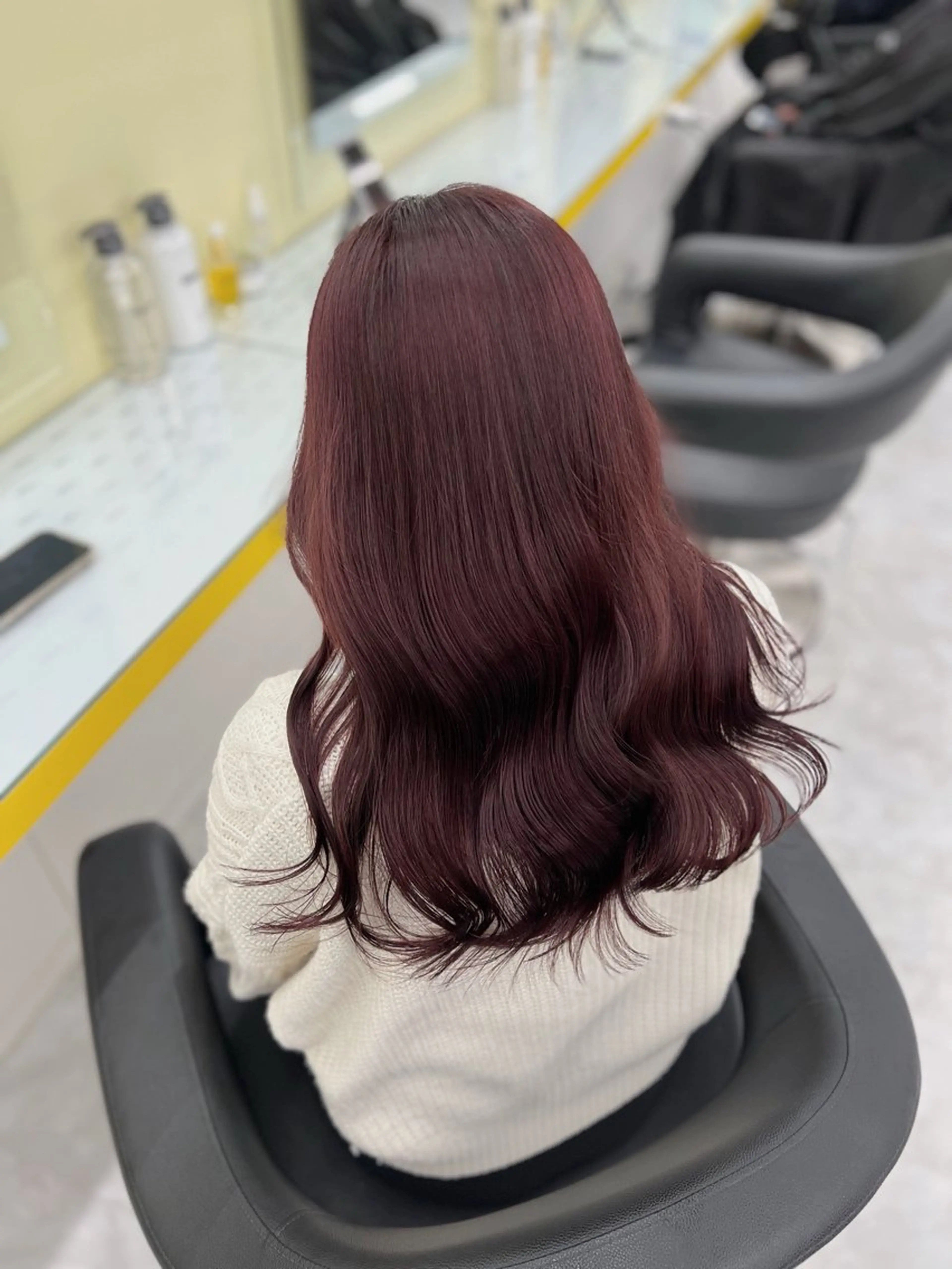 セミロング カラー ヘアカラー 🎀トレンドカラー 🎀RINAKOのヘアスタイル