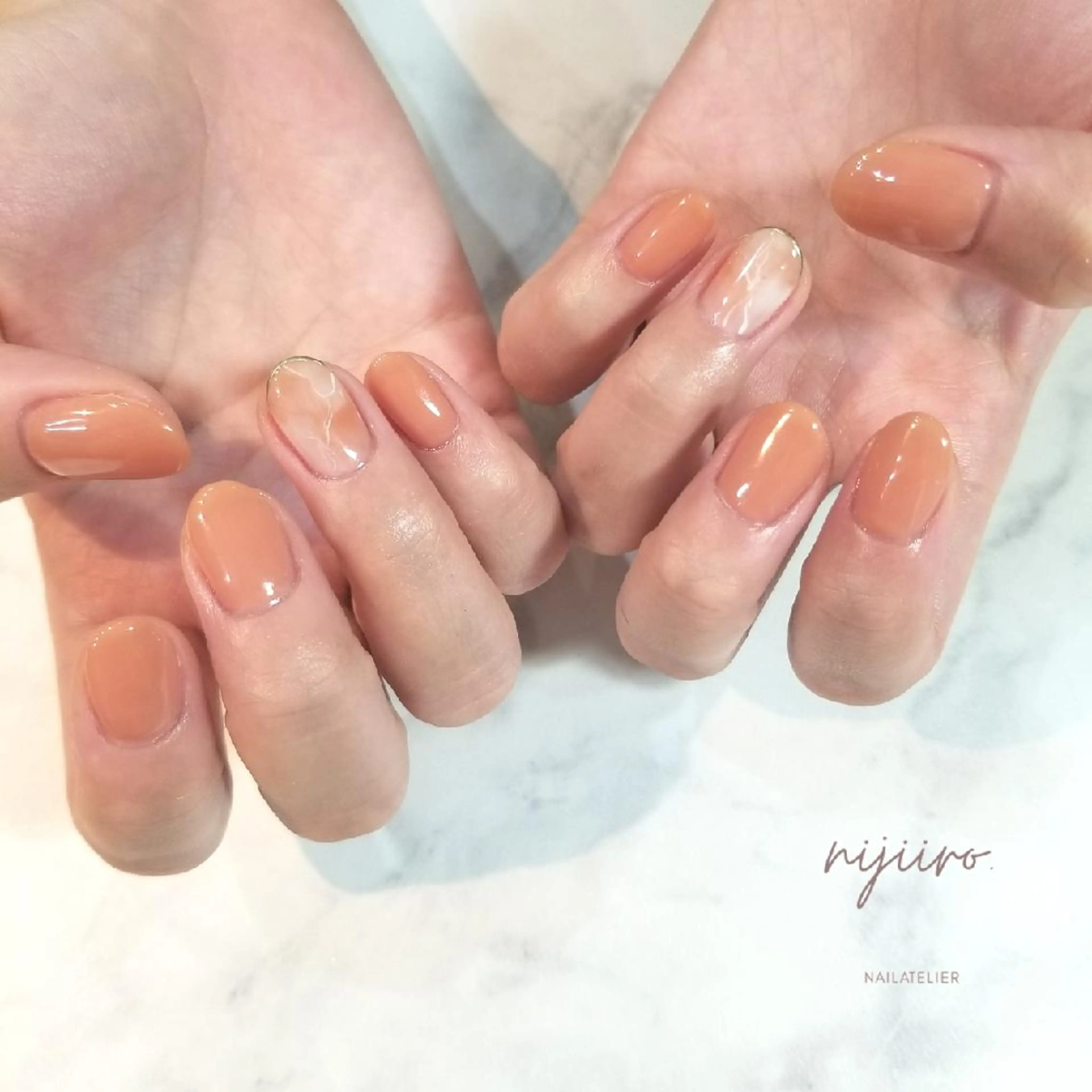 ネイル ハンドネイル nailatelier nijiiro.所属・nijiiro🌈 サトウのネイルデザイン