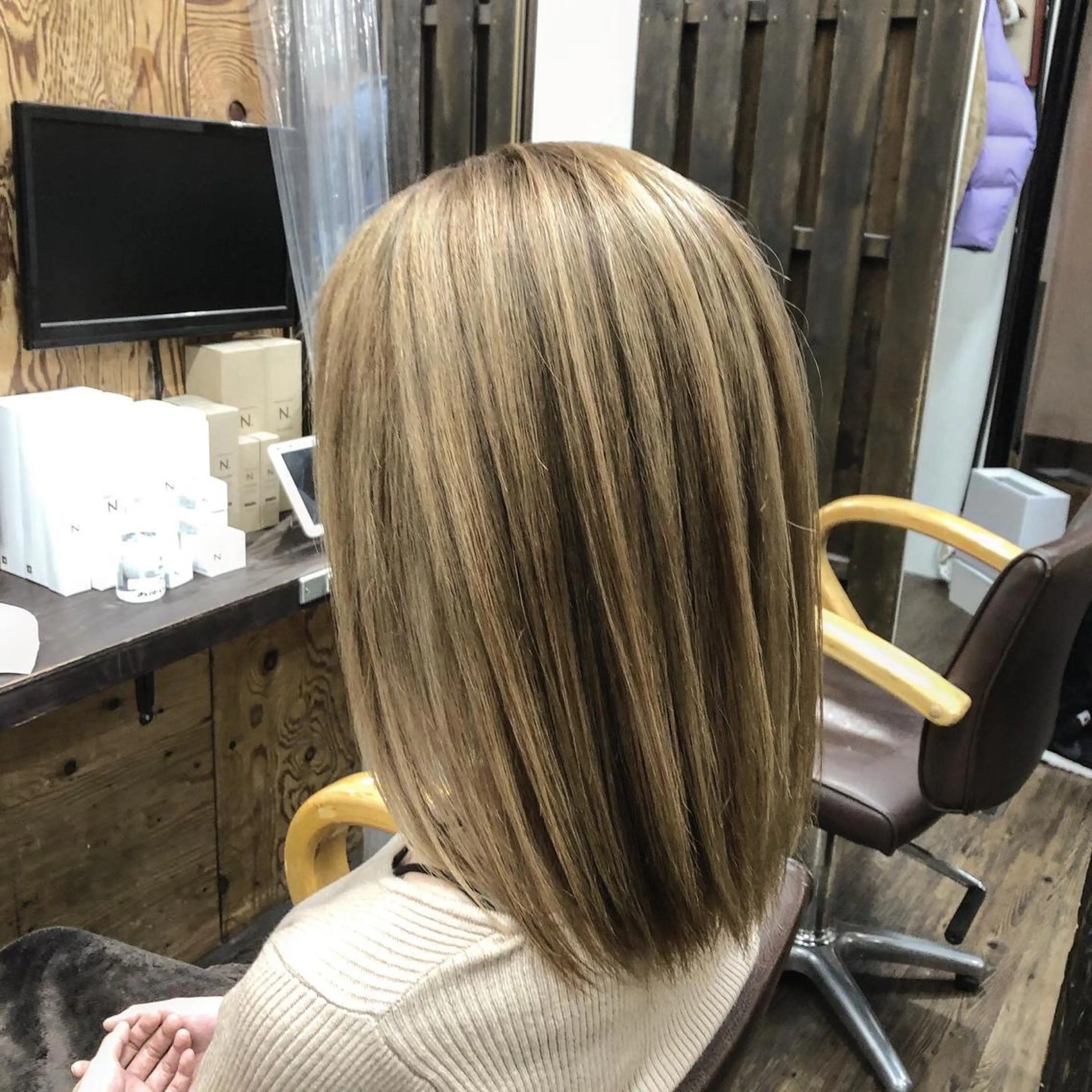 ミディアム 髪質改善ストレートo rメンズスタイル今岡のヘアスタイル