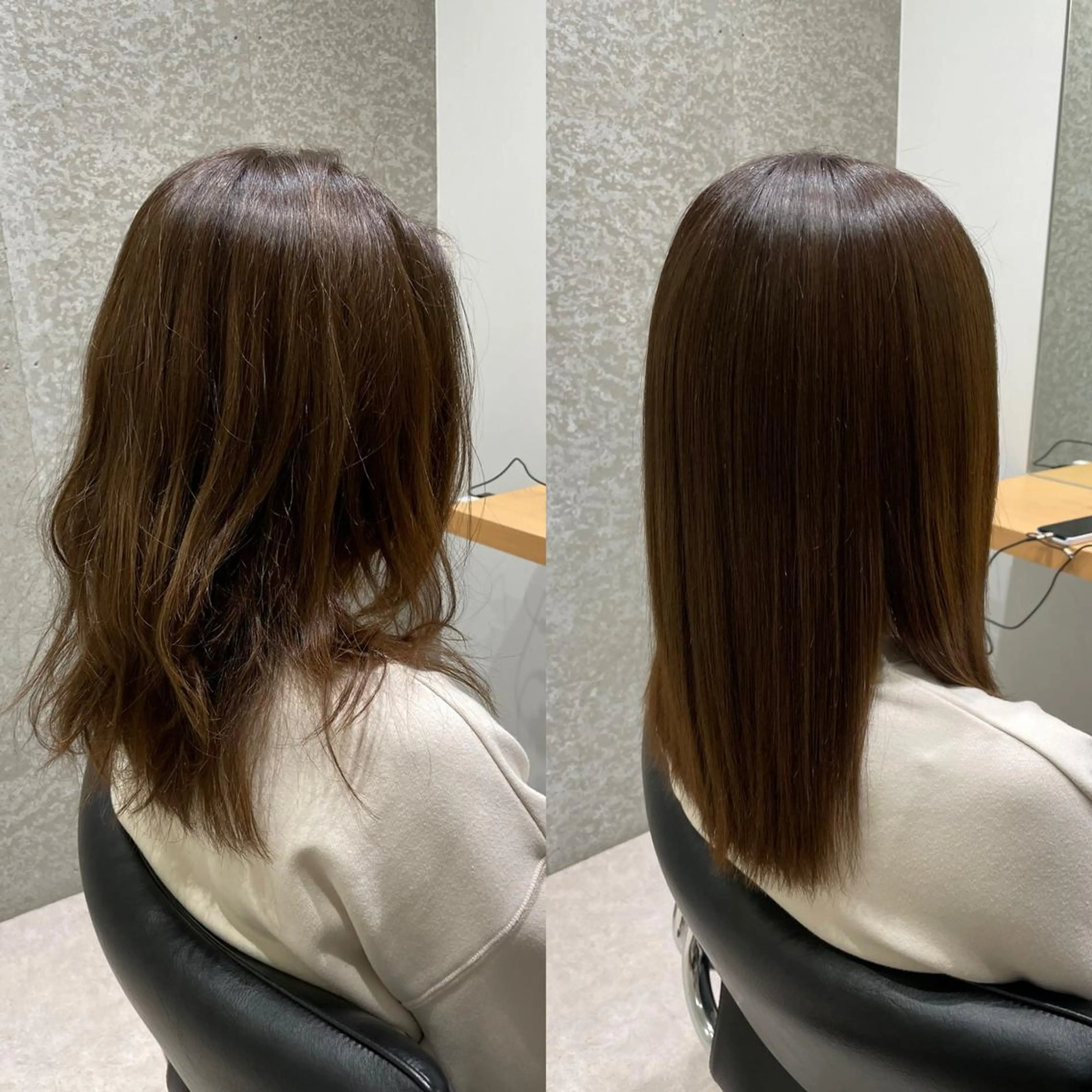 セミロング 髪質改善 トリートメント 酸熱トリートメント 髪質改善ヘアケア 艶髪特化/上田のヘアスタイル