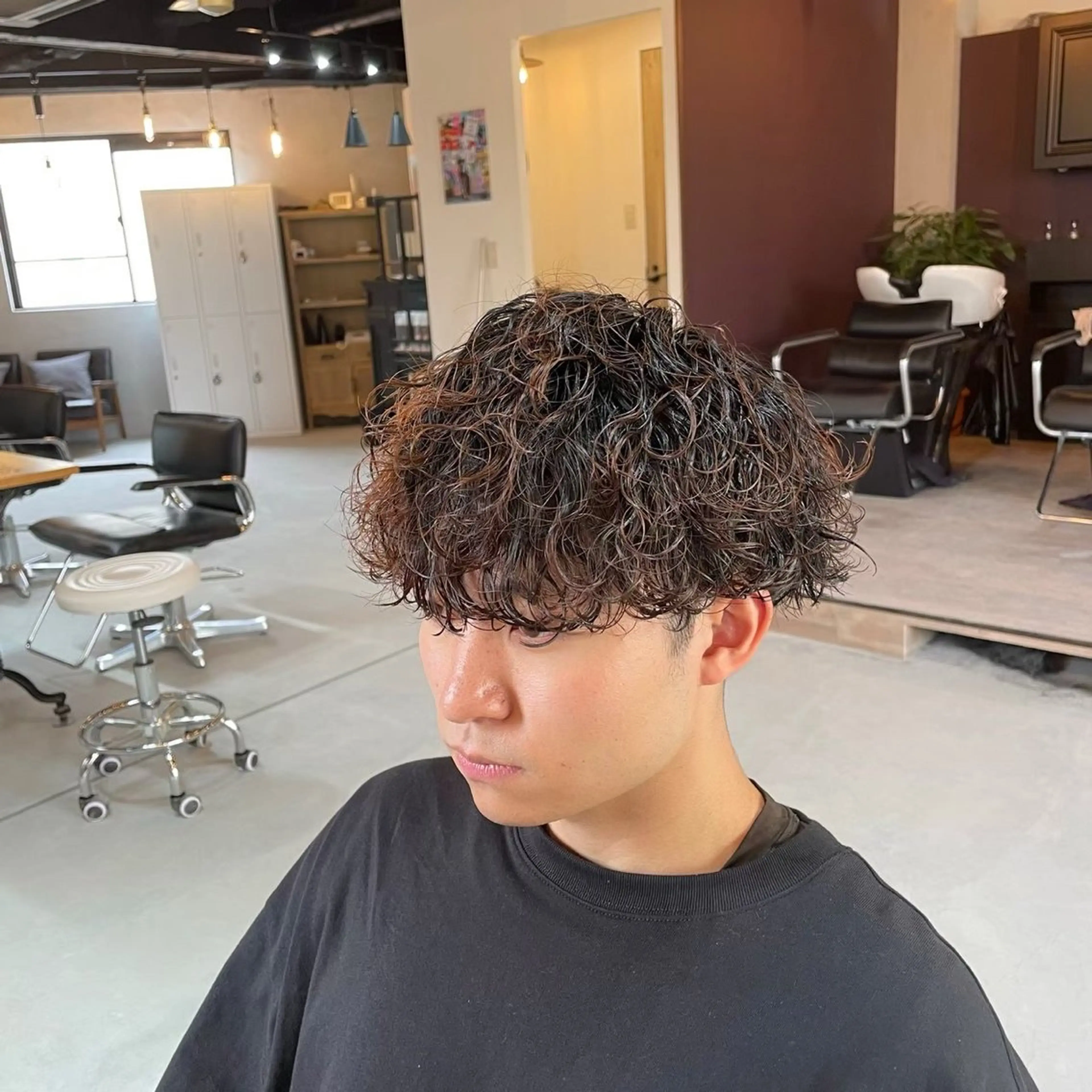 パーマ メンズ 石川 歳也のヘアスタイル