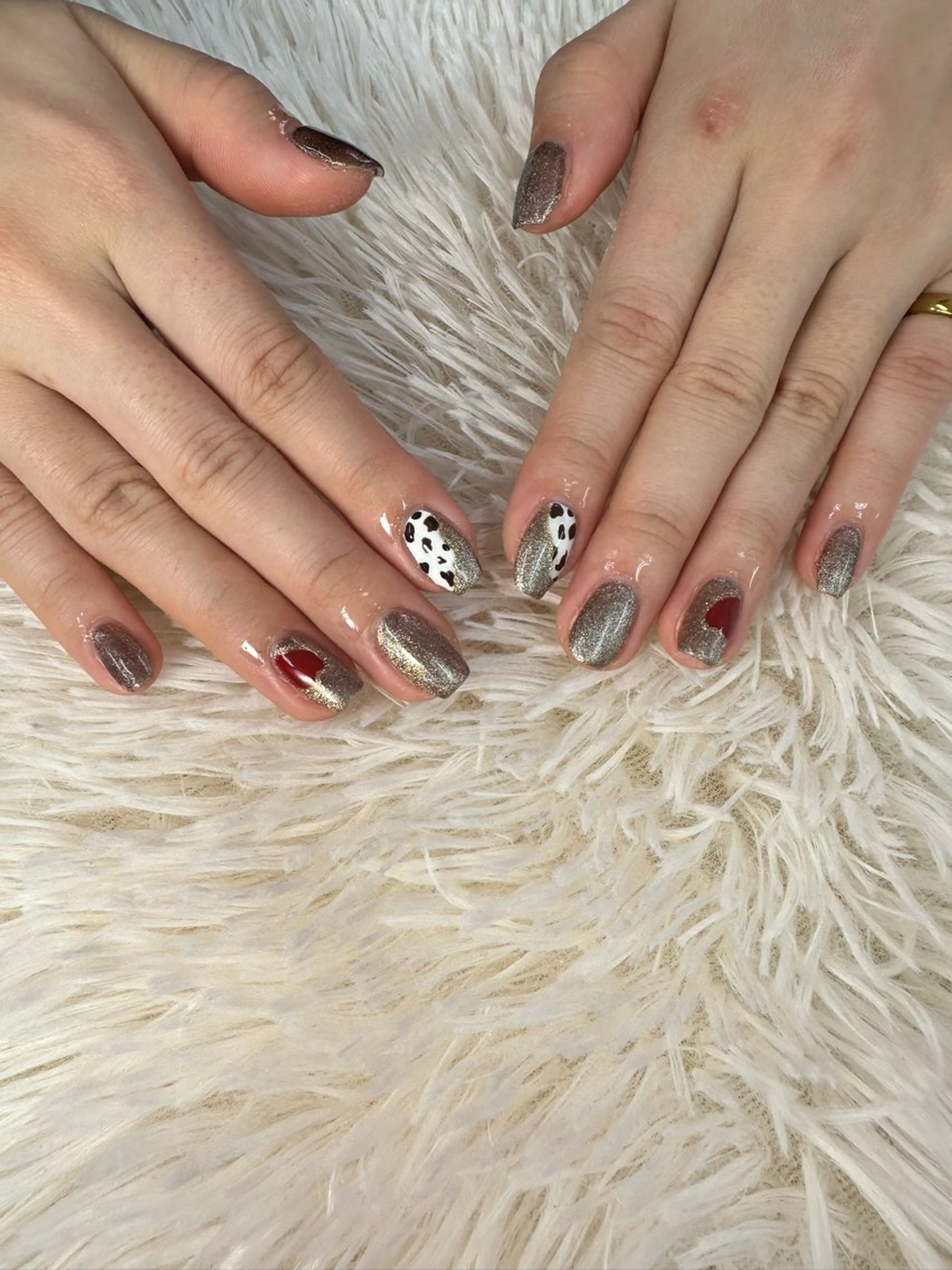 ネイル バレンタイン ハンドネイル MOE .Kのネイルデザイン