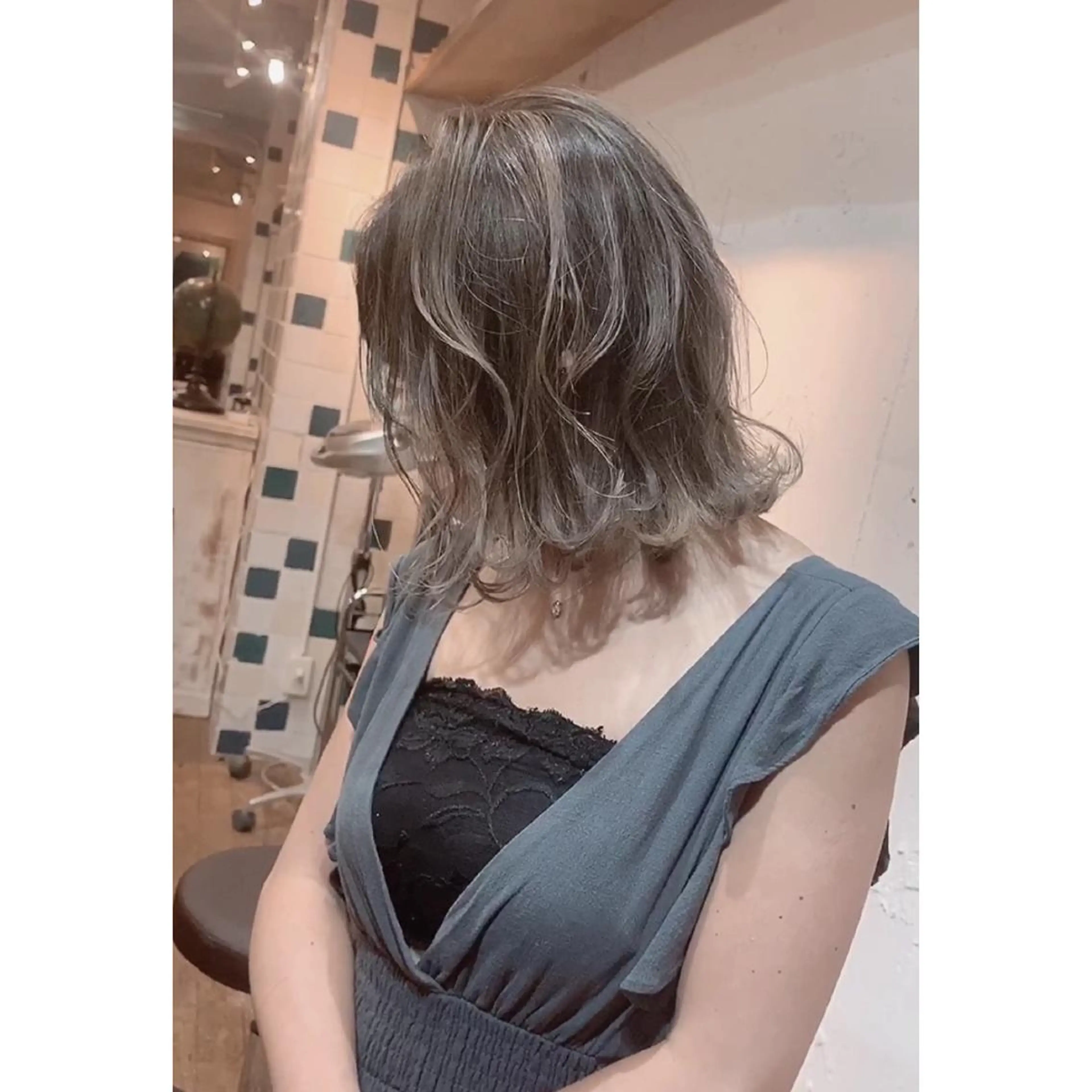 カラー バレイヤージュ ハイライトカラー Beyond（kitaro）所属・石井辰功也 フリーランス美容師のヘアスタイル