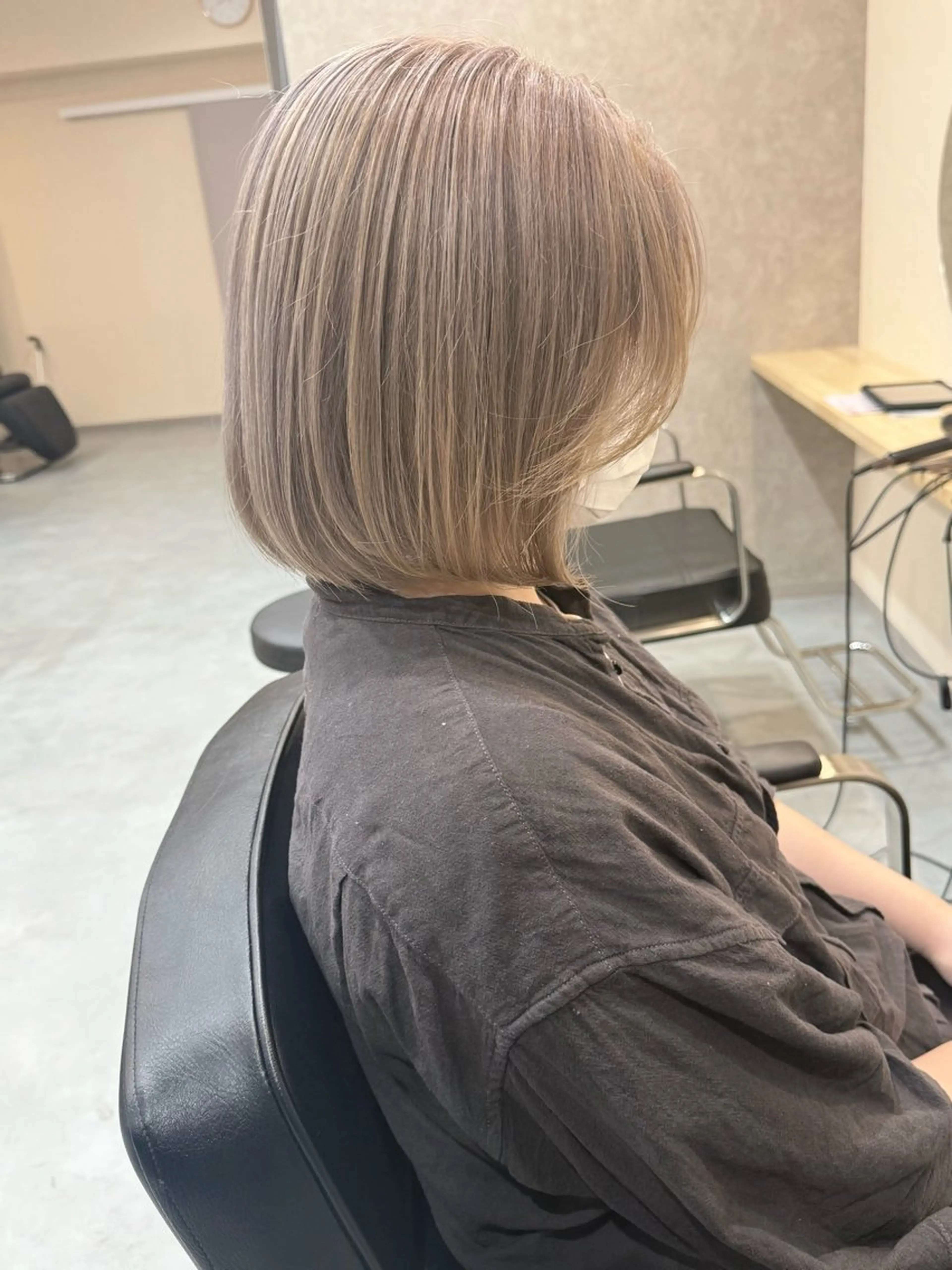 ショート ショートボブ ボブレイヤー ボブ 髪質改善 韓国風ヘア ヘアカラー suii..hair designのヘアスタイル