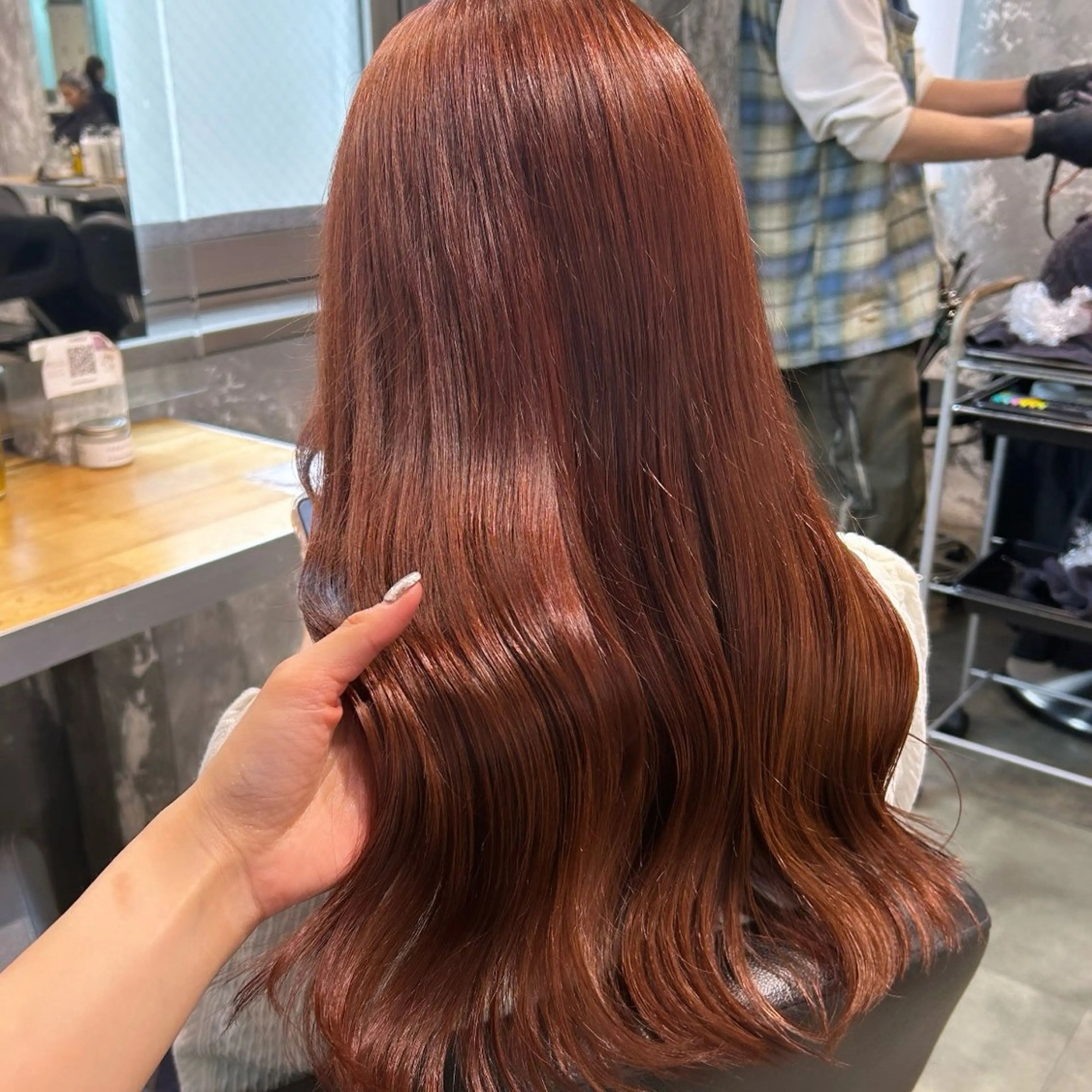 セミロング IS所属・横浜美容室/透明感 カラー/レイヤーのヘアスタイル