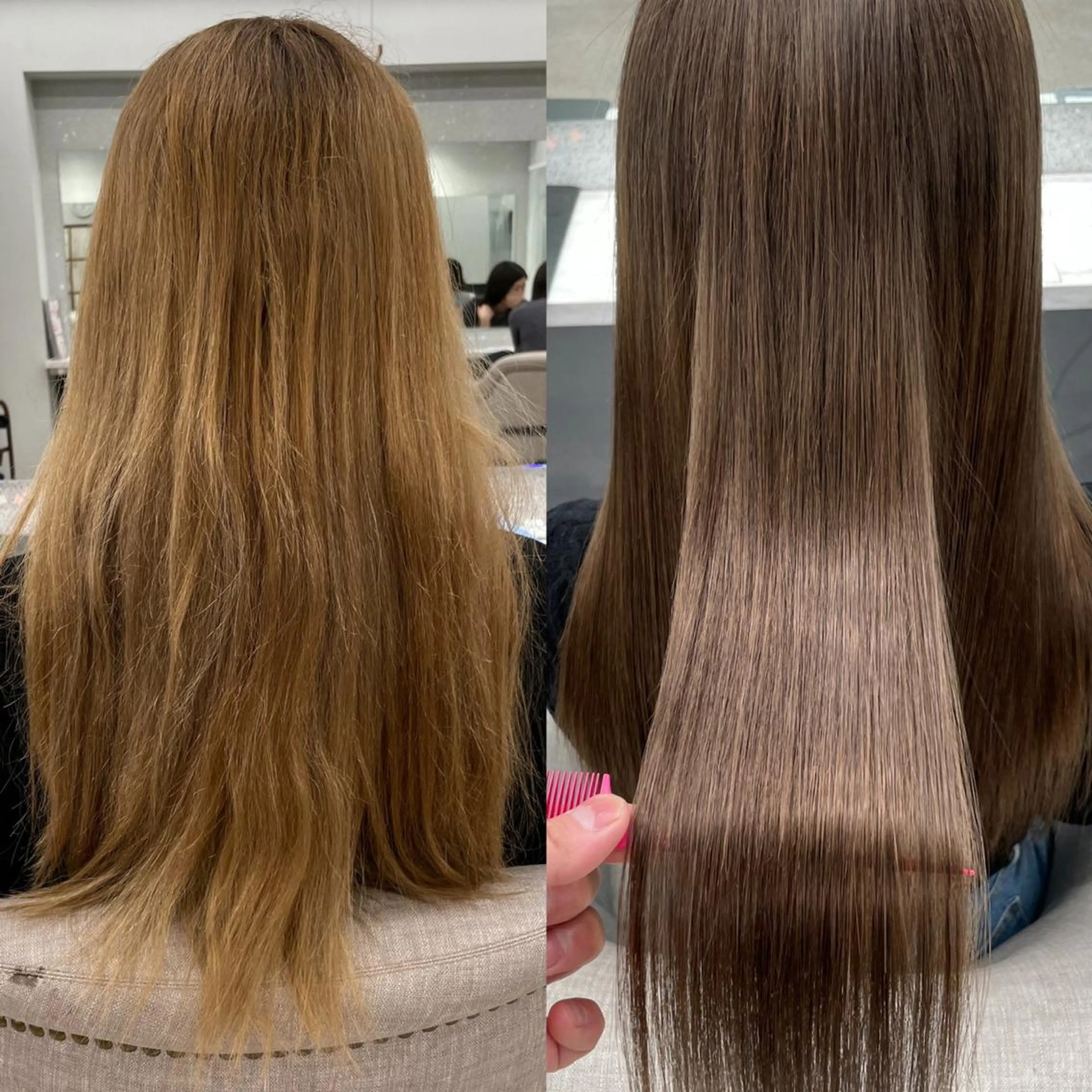 ロング 京都レイヤーカット/ 縮毛矯正/羽柴りくのヘアスタイル