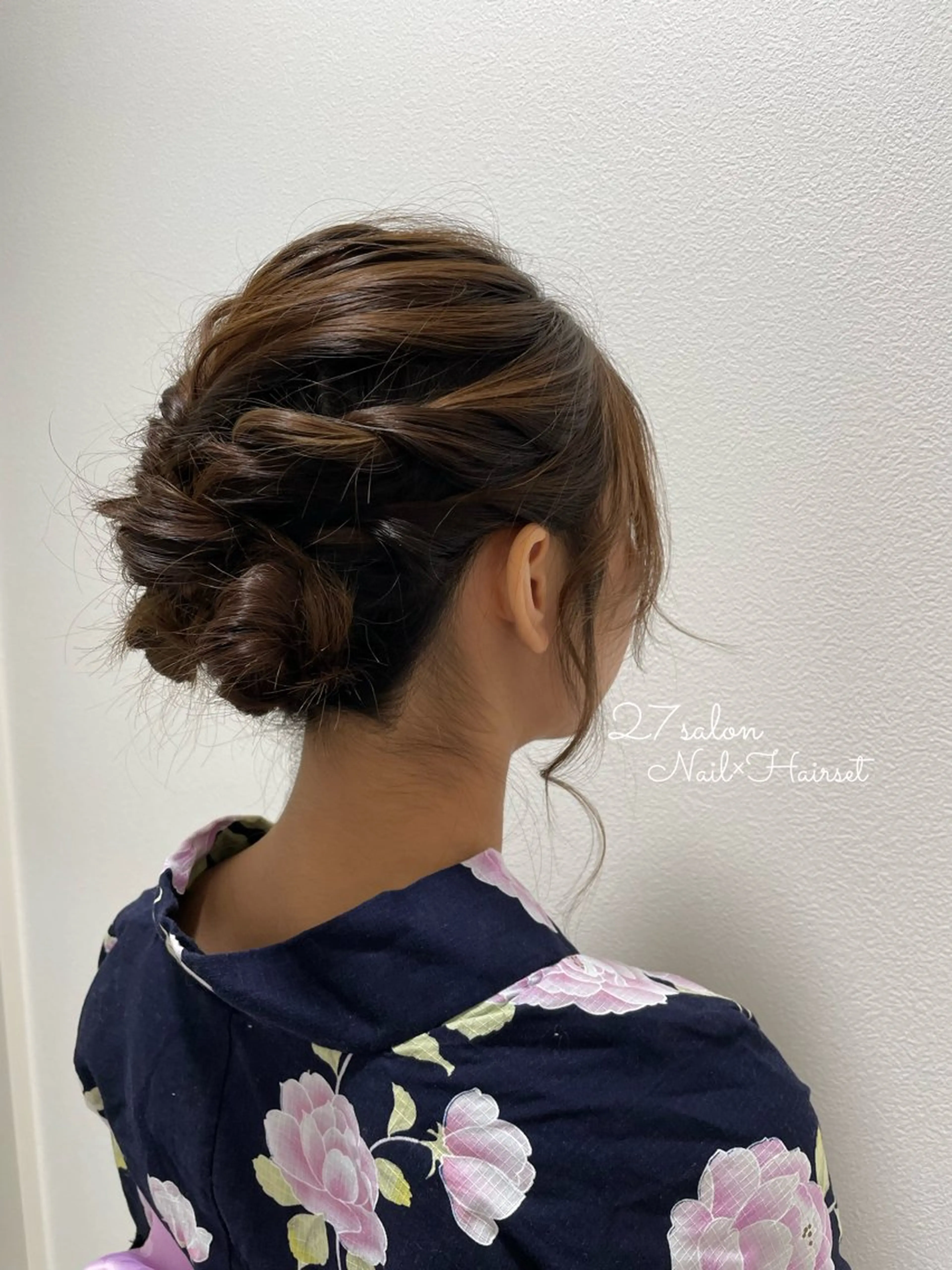 ヘアアレンジ 浴衣 27salon yuinaのネイルデザイン
