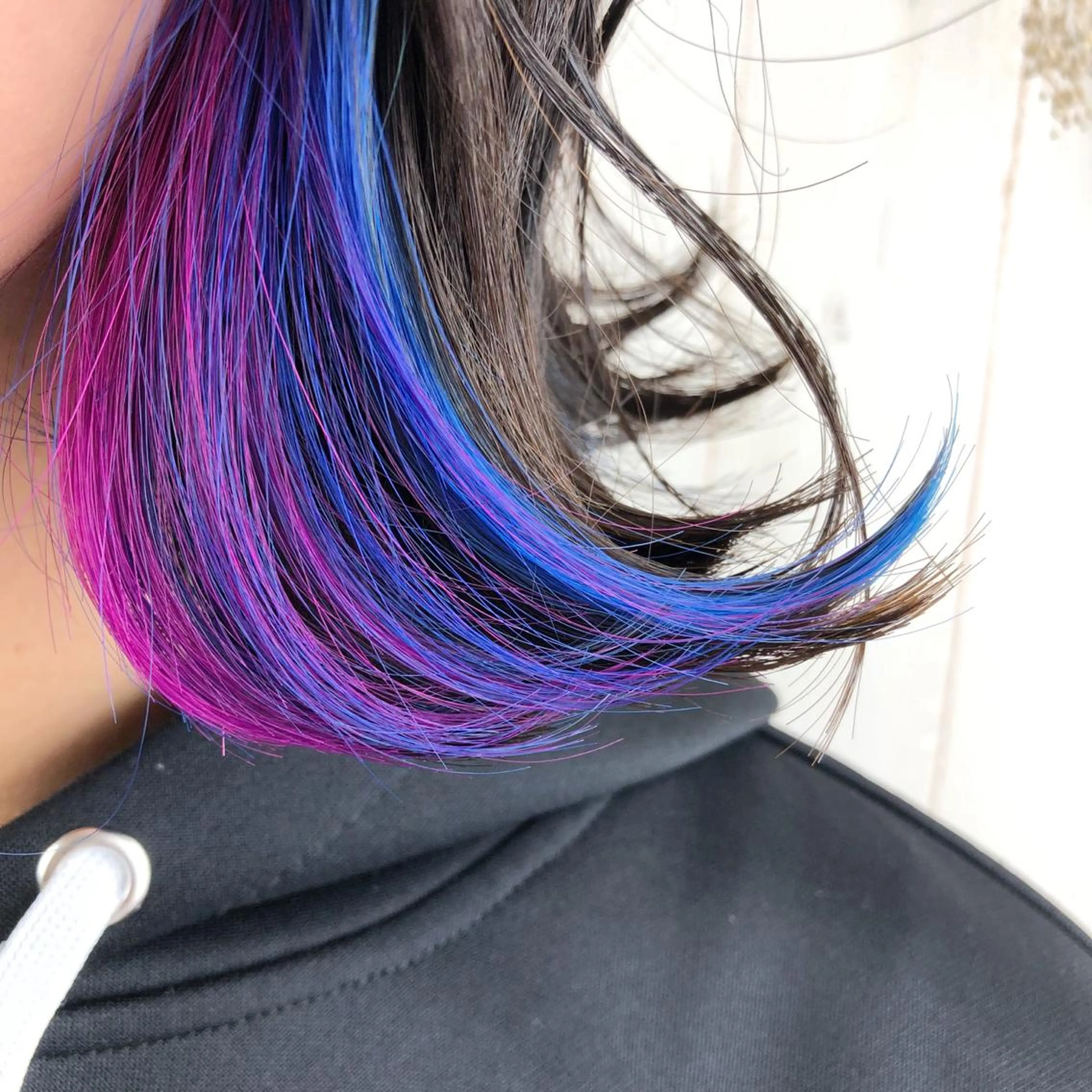 ミディアム カラー ブリーチ ケアブリーチ ダブルカラー グラデーションカラー インナーカラー/推し ウルフ/アニメカラーのヘアスタイル