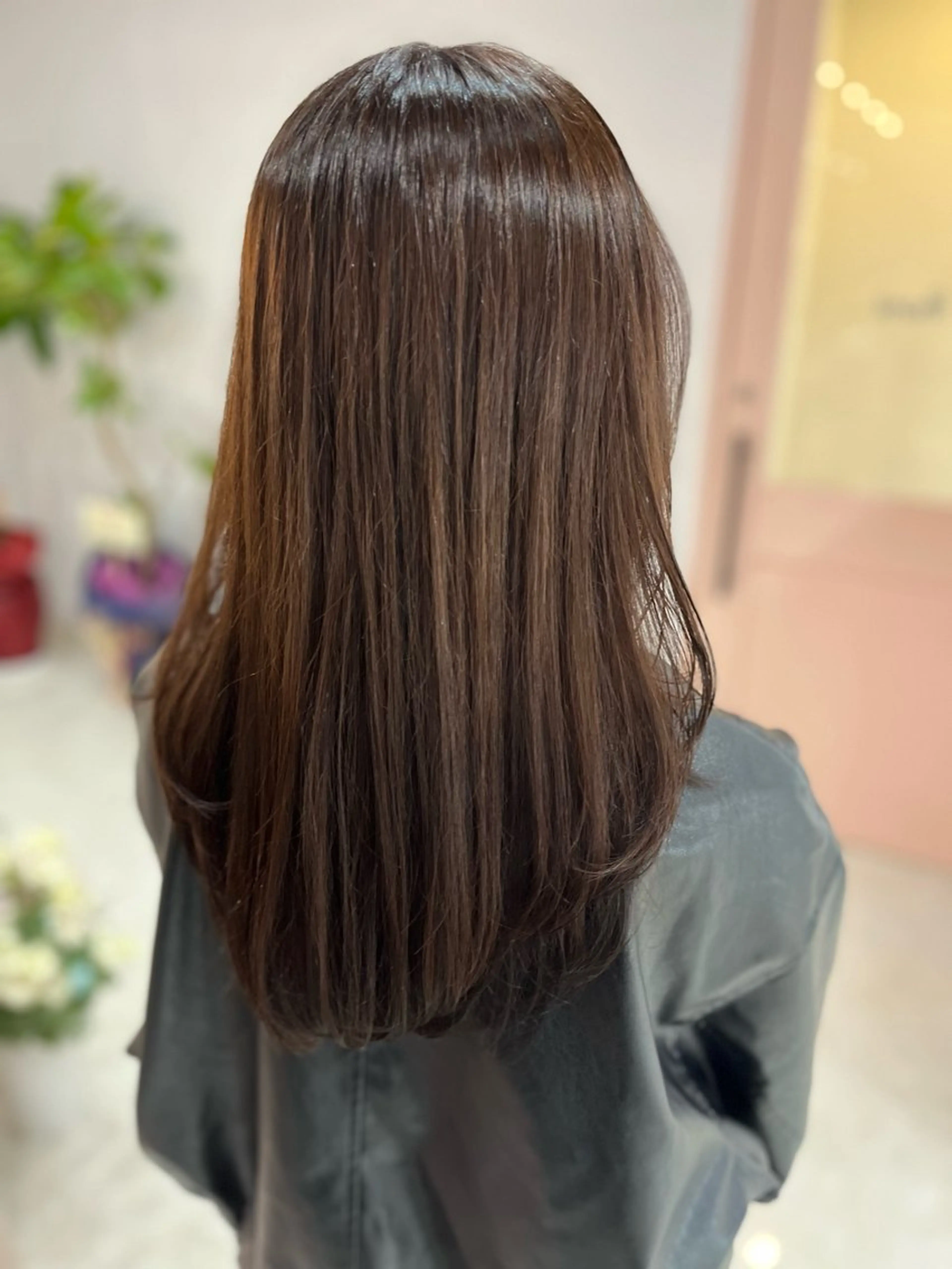 ロング カラー ブラウンカラー ナチュラルブラウン カット ヘアカラー トリートメント 🫧ぷる艶カラー🫧 Yuubi🦩のヘアスタイル