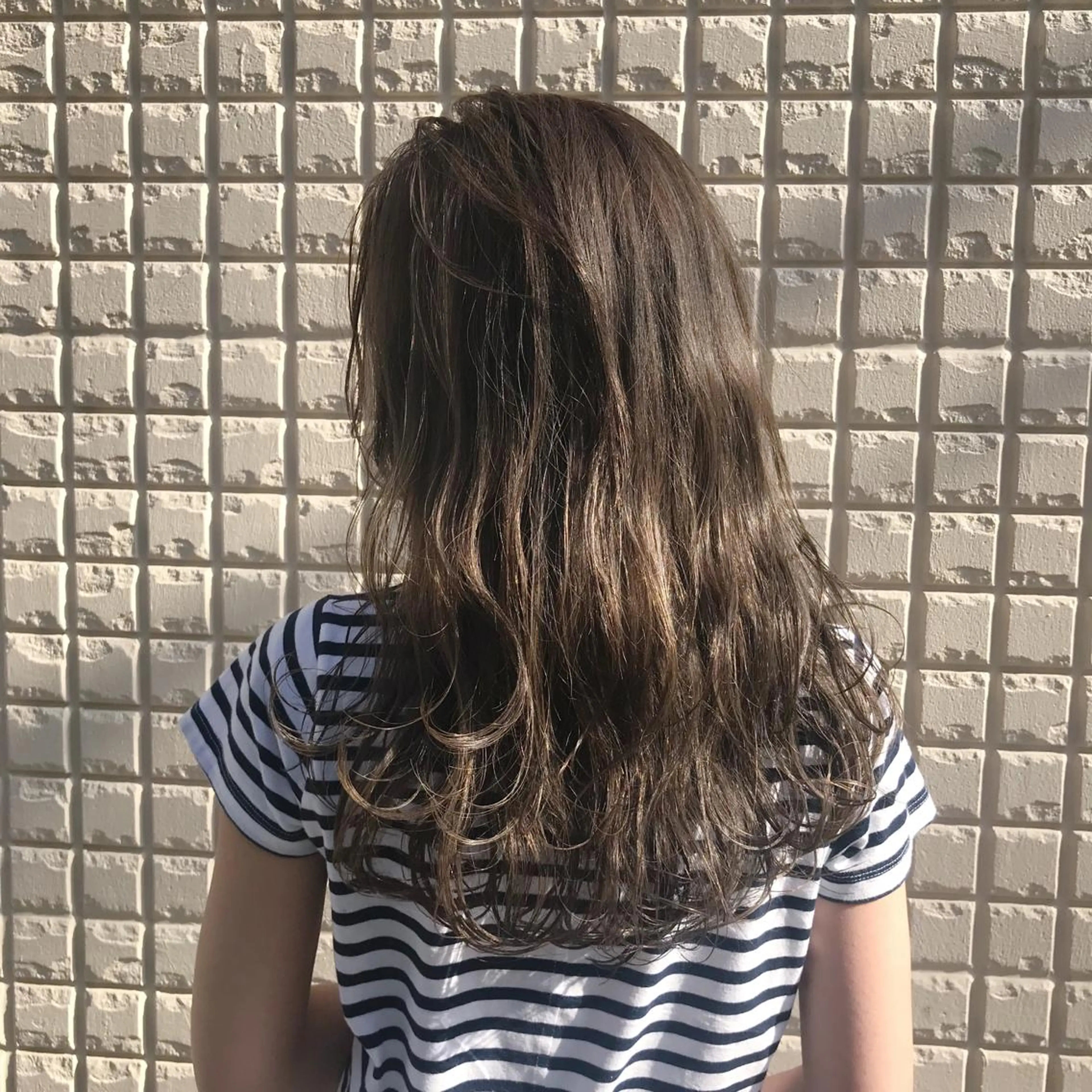 セミロング カラー ベージュカラー tipi 香椎・千早のヘアスタイル