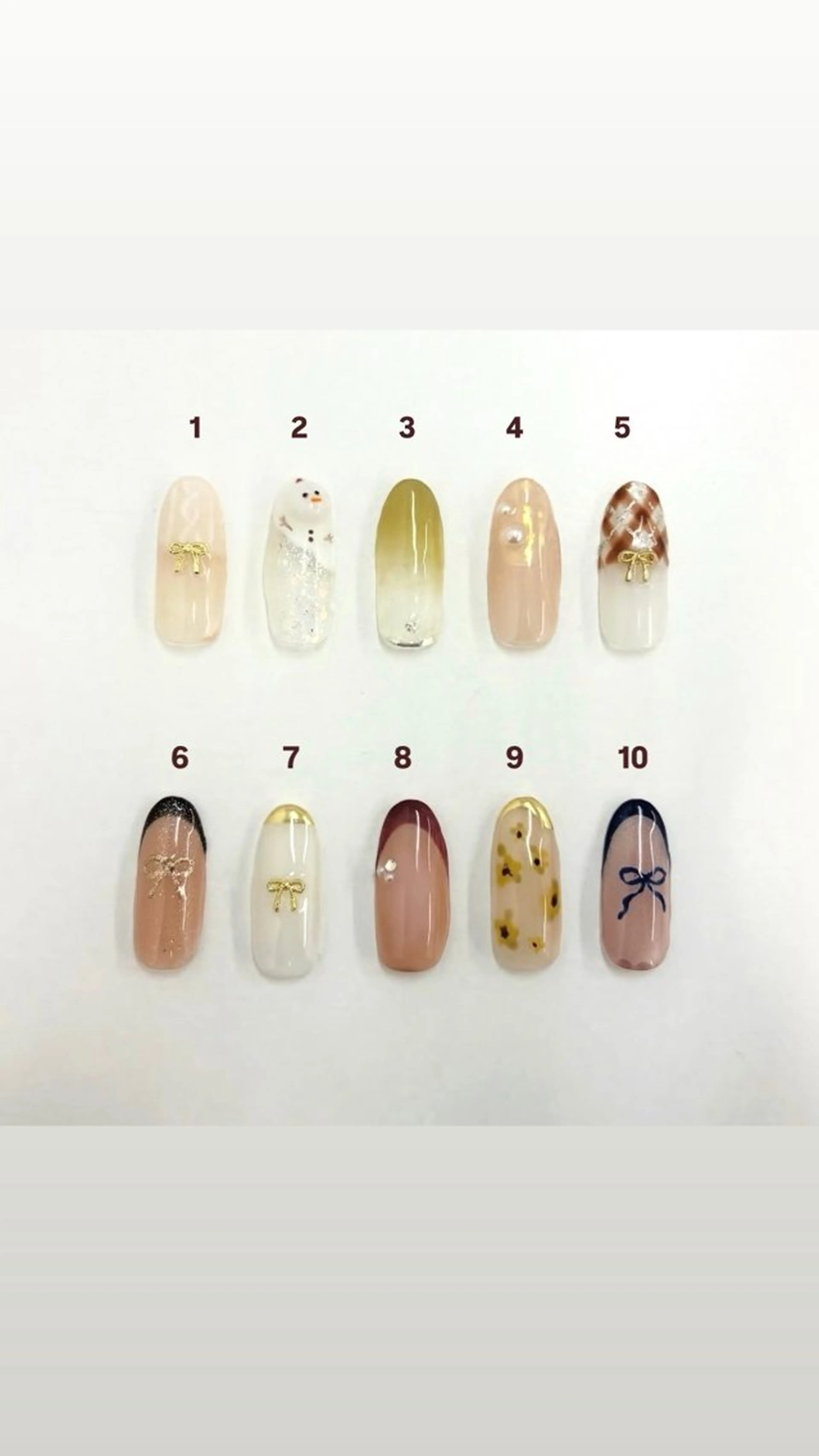 【オフなし】フレンチ+写真アート2本付 0円の写真