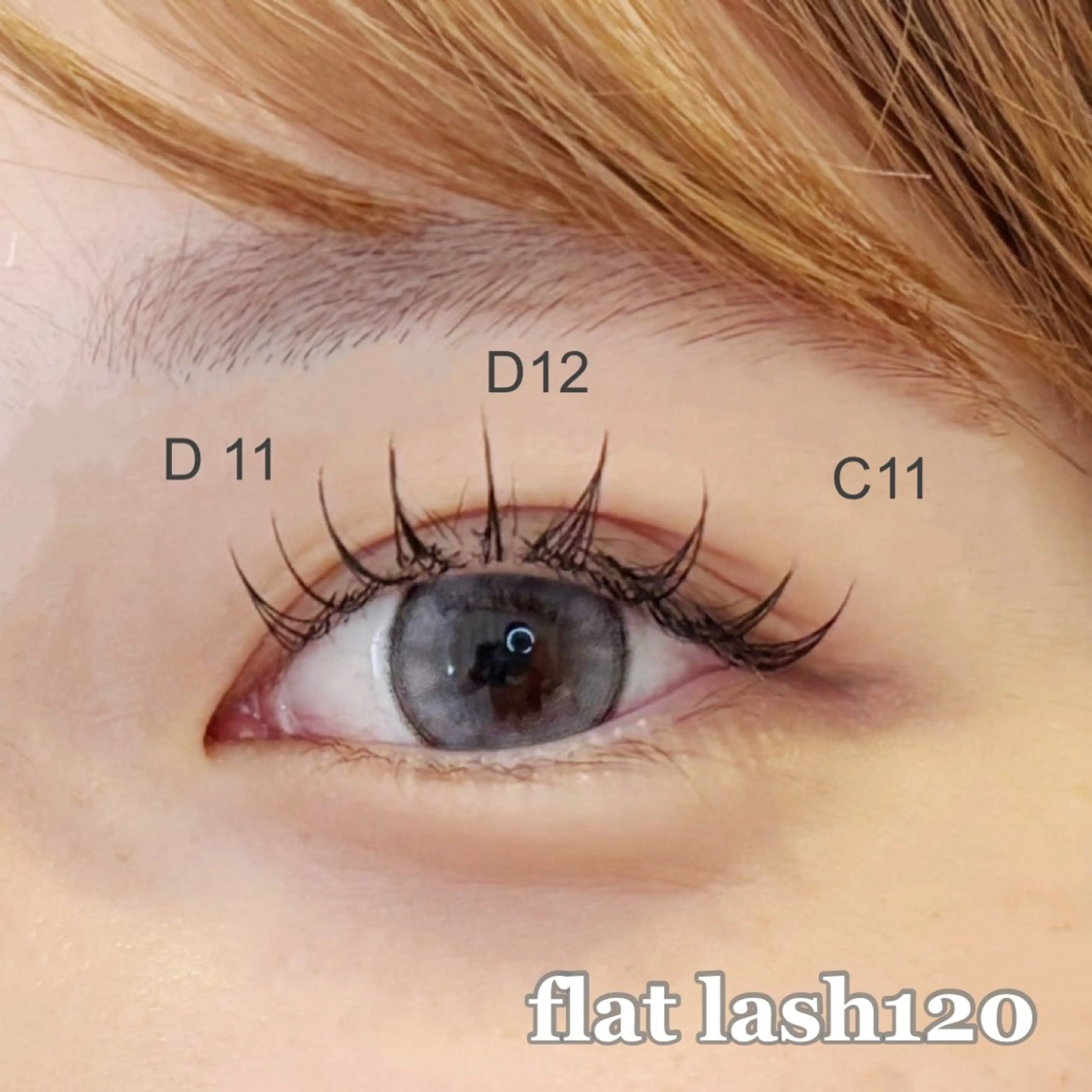 マツエク・マツパ フラットラッシュ PLATINUM DOLL yunaのマツエク・マツパデザイン