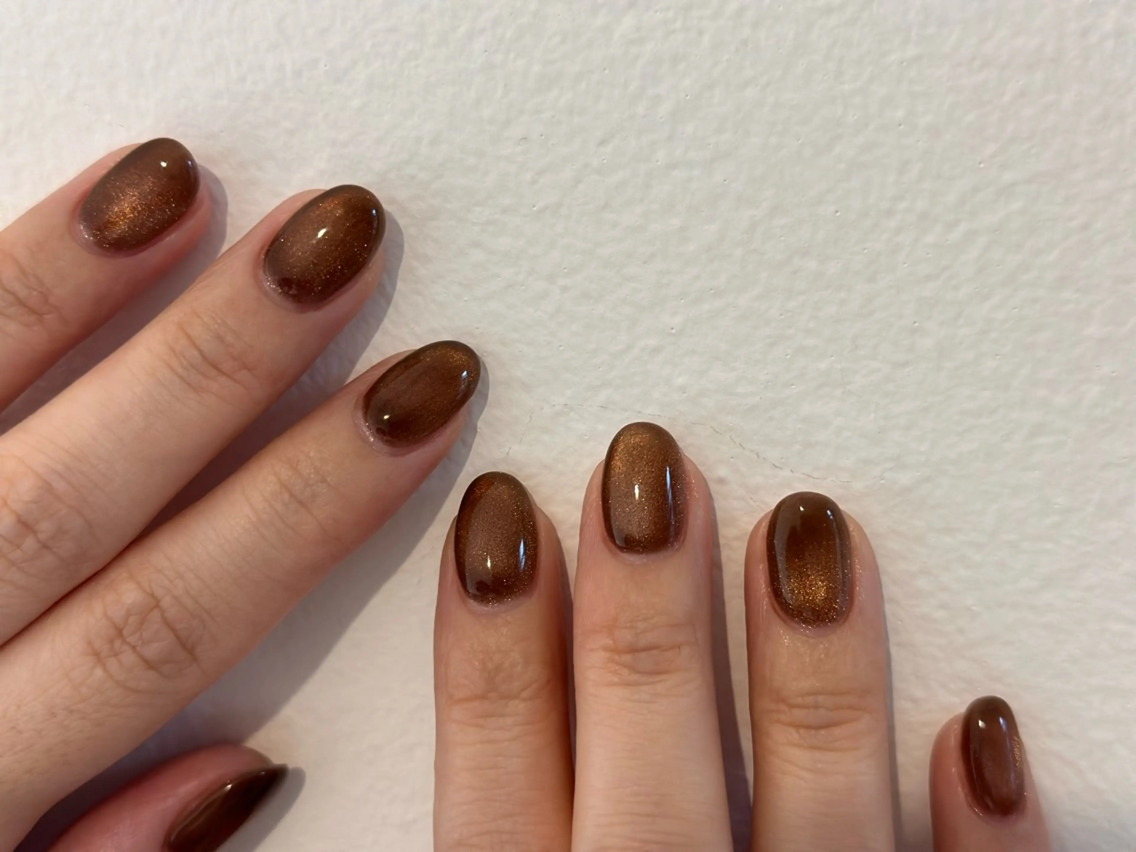 ネイル マグネットネイル ワンカラーネイル ハンドネイル Flow nail所属・山本 七海のネイルデザイン