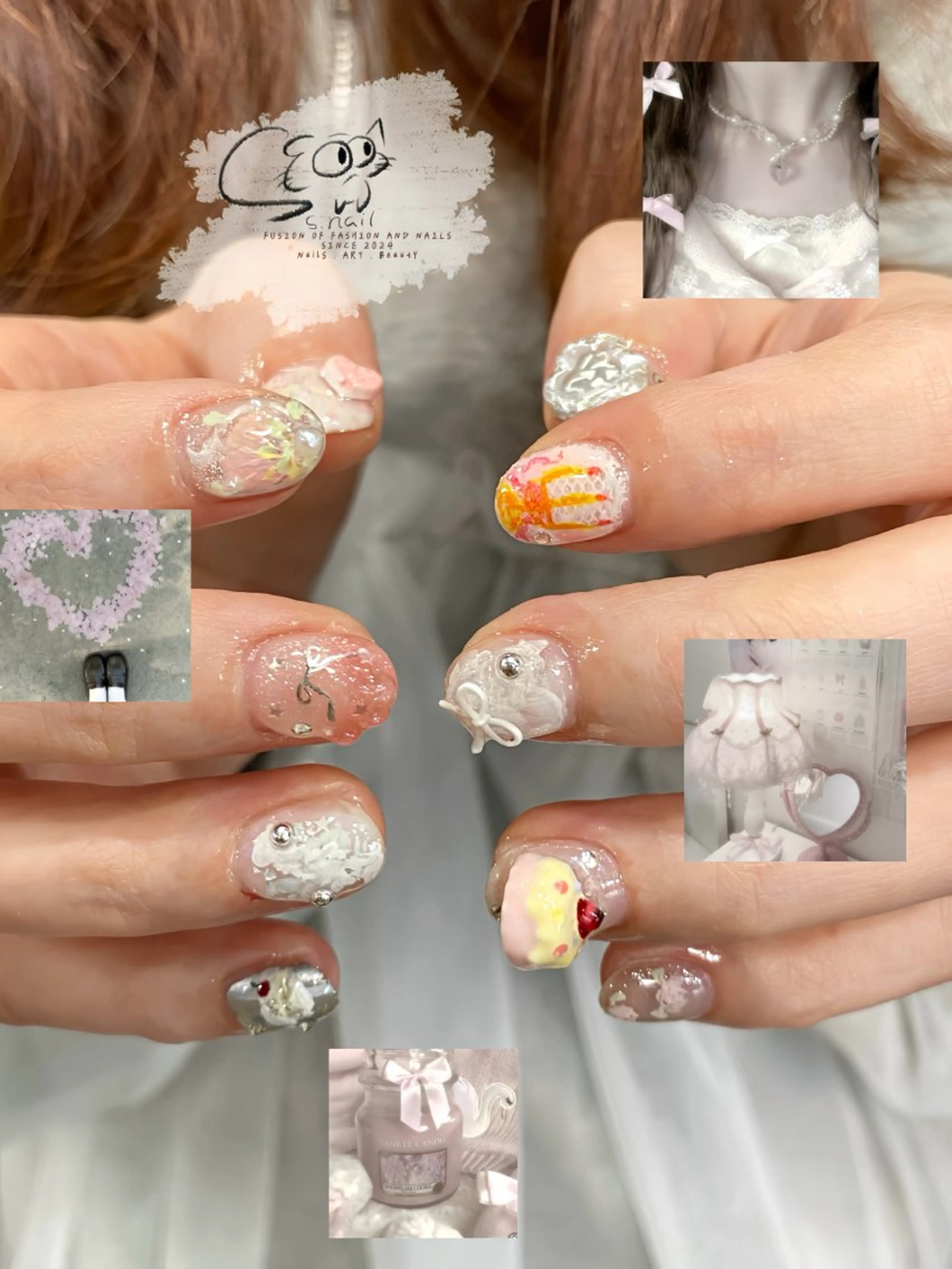 ネイル アートネイル フレンチネイル ジェルネイル キラキラネイル ラメ(グリッター) ハンドネイル S.nail所属・S.nail _のネイルデザイン